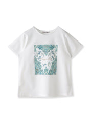 ペイズリープリントTシャツ≪洗濯機で洗える≫