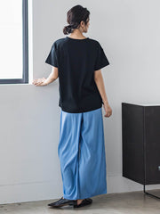 【WEB限定】ウエストギャザーワイドパンツ≪手洗い可能≫