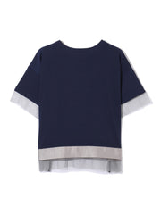 グログラン*チュールキリカエカットソー≪手洗い可能≫