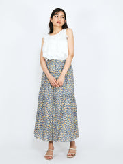 シフォンフリルノースリブラウス≪手洗い可能≫