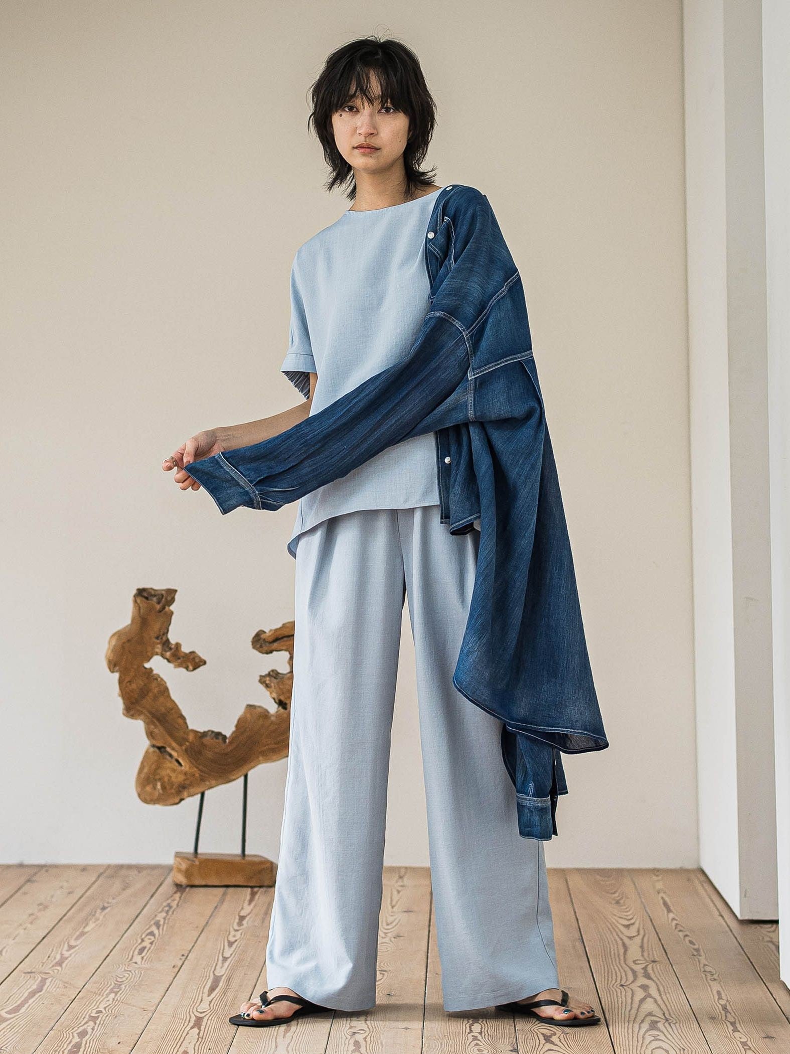 【新色追加】イージーワイドパンツ≪手洗い可能 / セットアップ対応≫