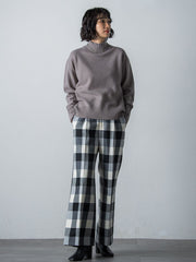 【洗えるニット】ウールカシミヤハイネックプルオーバー