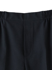 ストレッチドビー裾スリットパンツ≪洗濯機で洗える≫