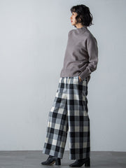 【洗えるニット】ウールカシミヤハイネックプルオーバー