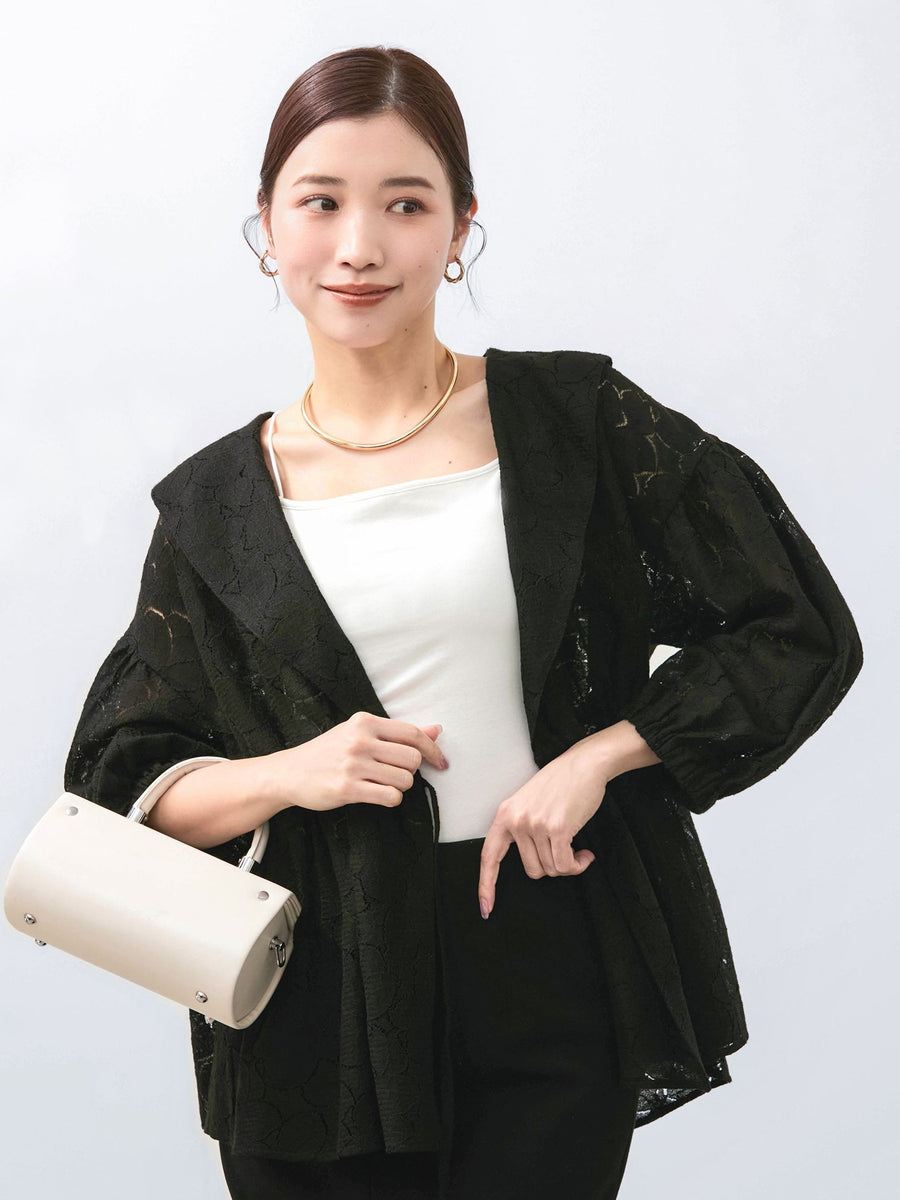 IENA（イエナ）の「レースカラーカシュクールブラウス（シャツ