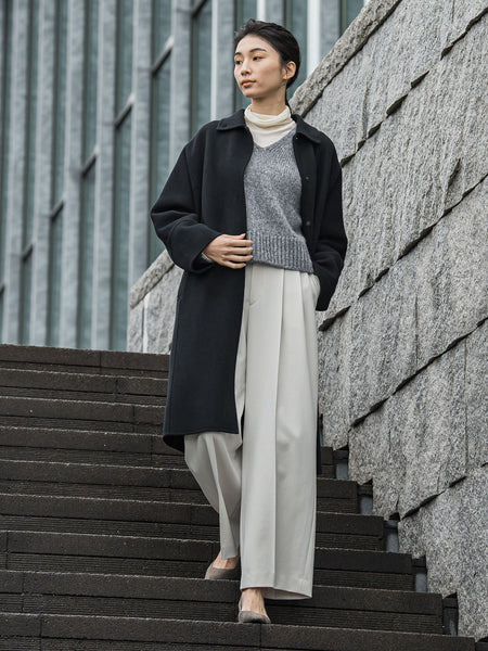 【大きいサイズ】ロング丈シャルムリバービーバーコート