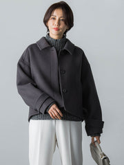 【STORYコラボ】【STORY12月号掲載】チェック柄ショートコート