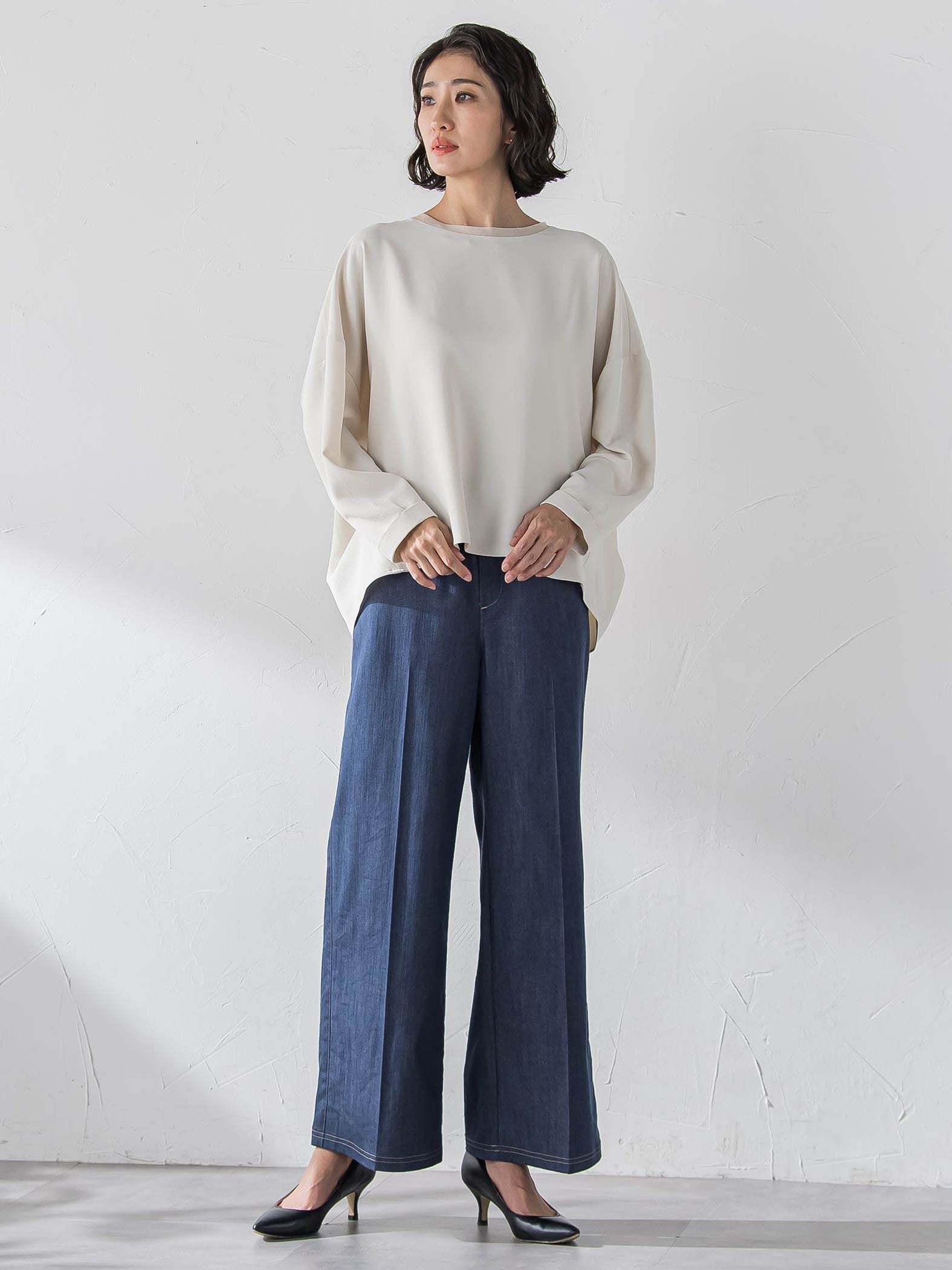 ハイストレッチカルゼブラウス