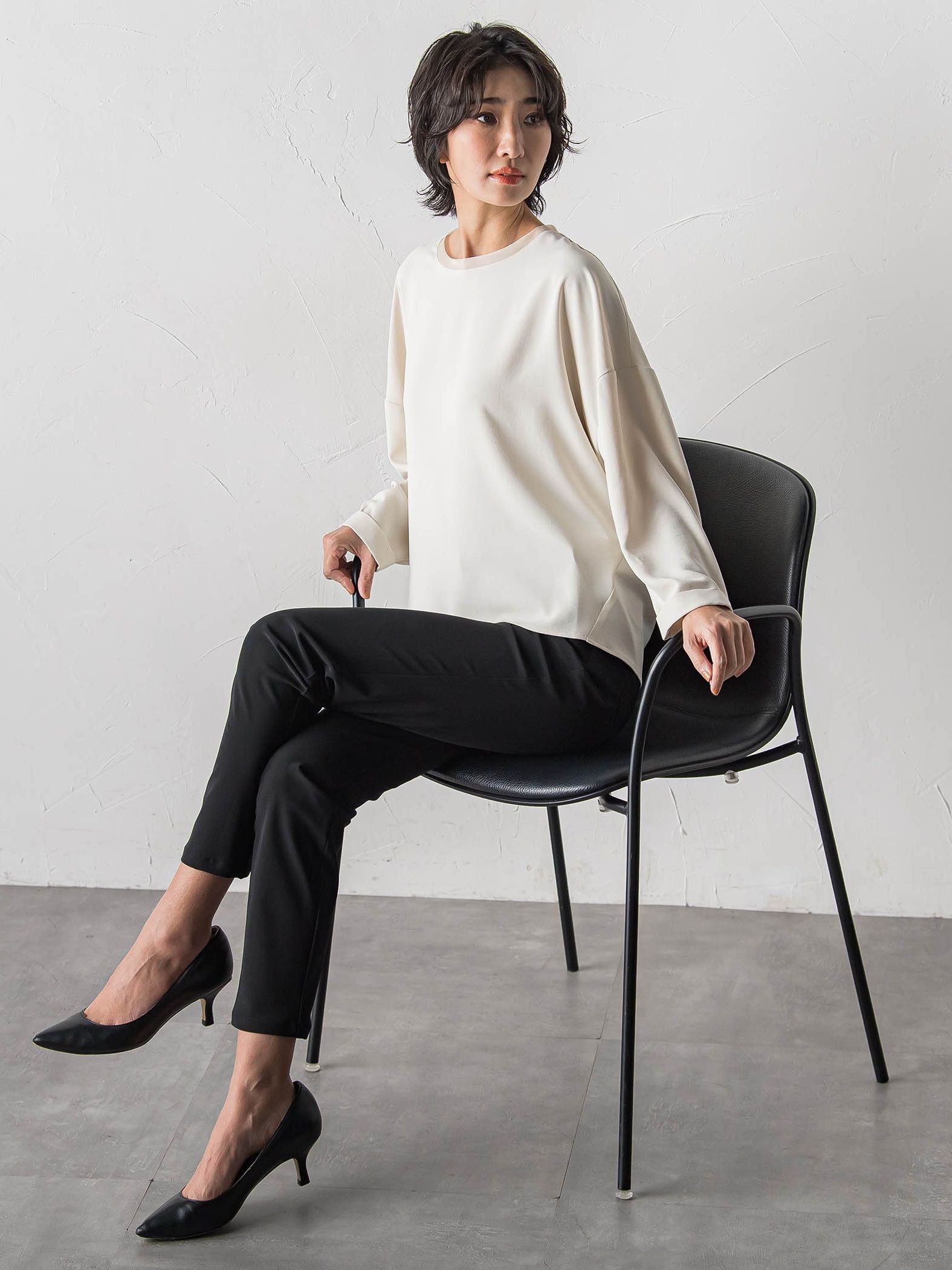 ハイストレッチカルゼブラウス