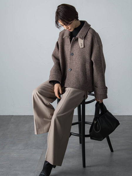 【STORYコラボ】【STORY12月号掲載】チェック柄ショートコート