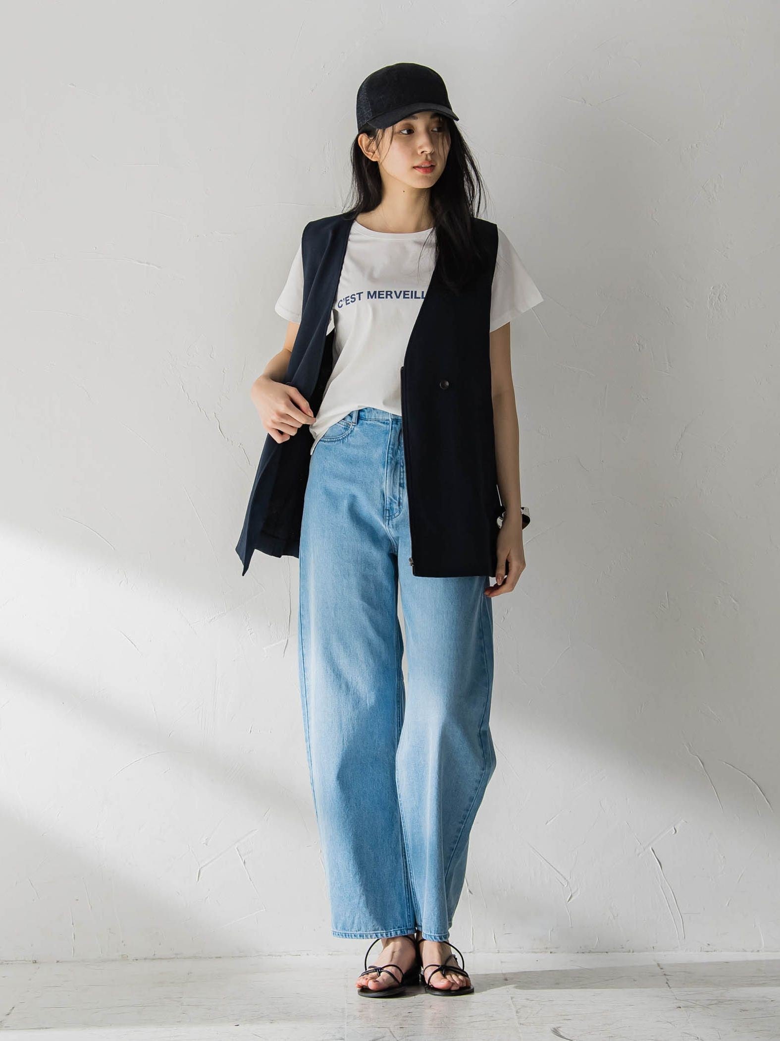 ロゴプリントベーシックTシャツ≪洗濯機で洗える≫