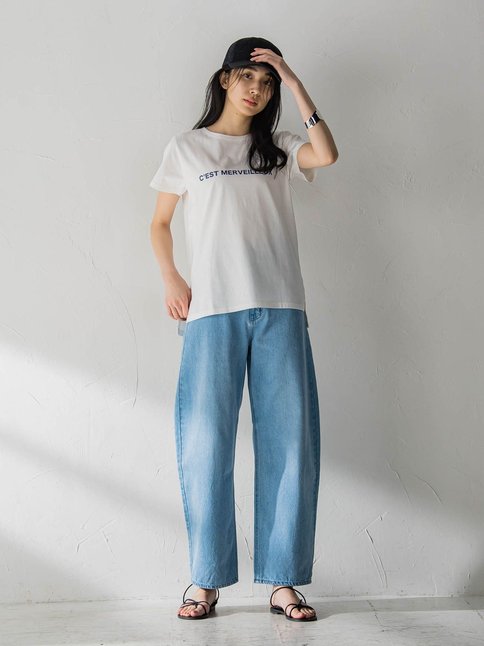 ロゴプリントベーシックTシャツ≪洗濯機で洗える≫