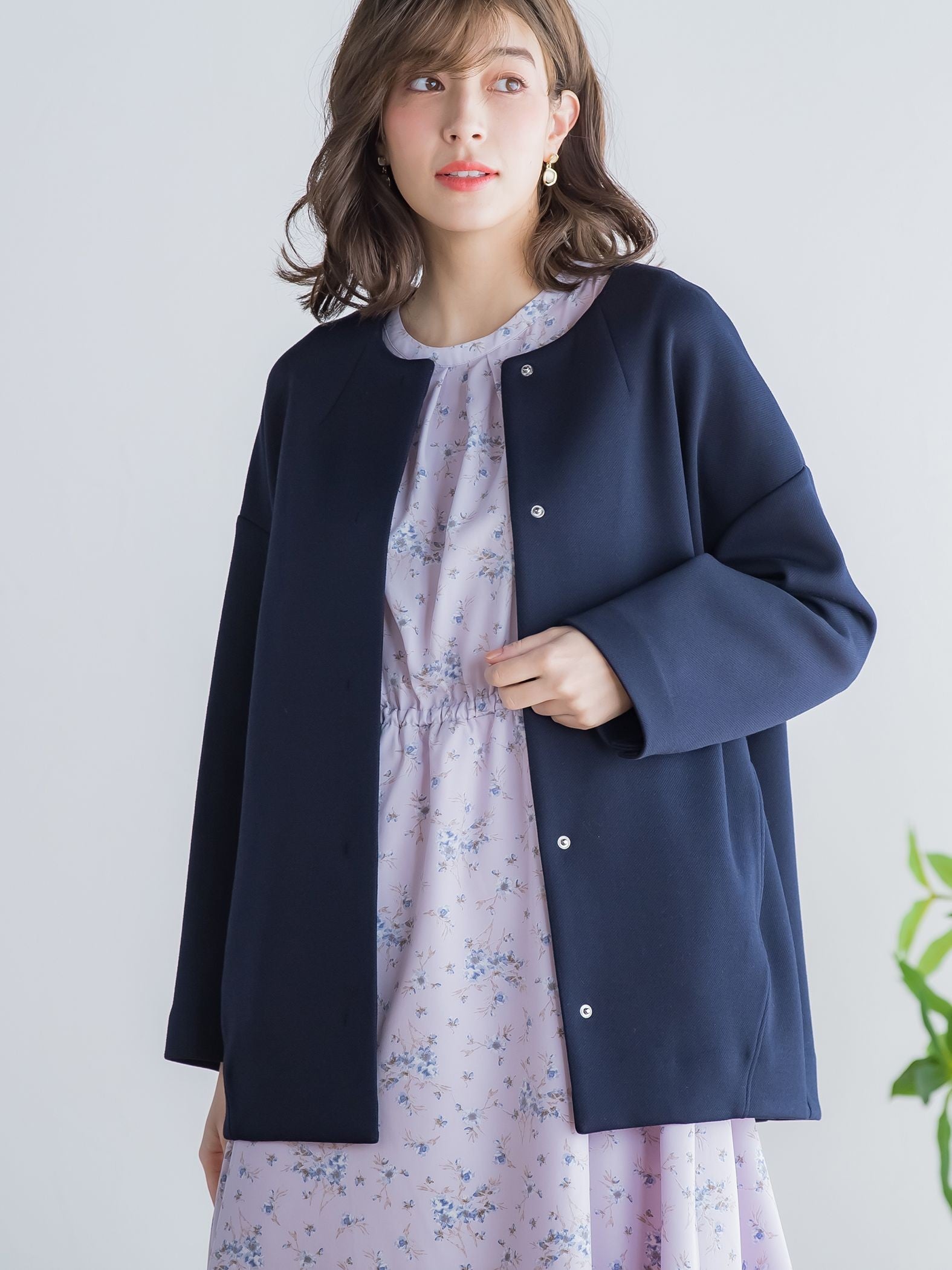 ふんわりカルゼノーカラージャケット ≪手洗い可能≫