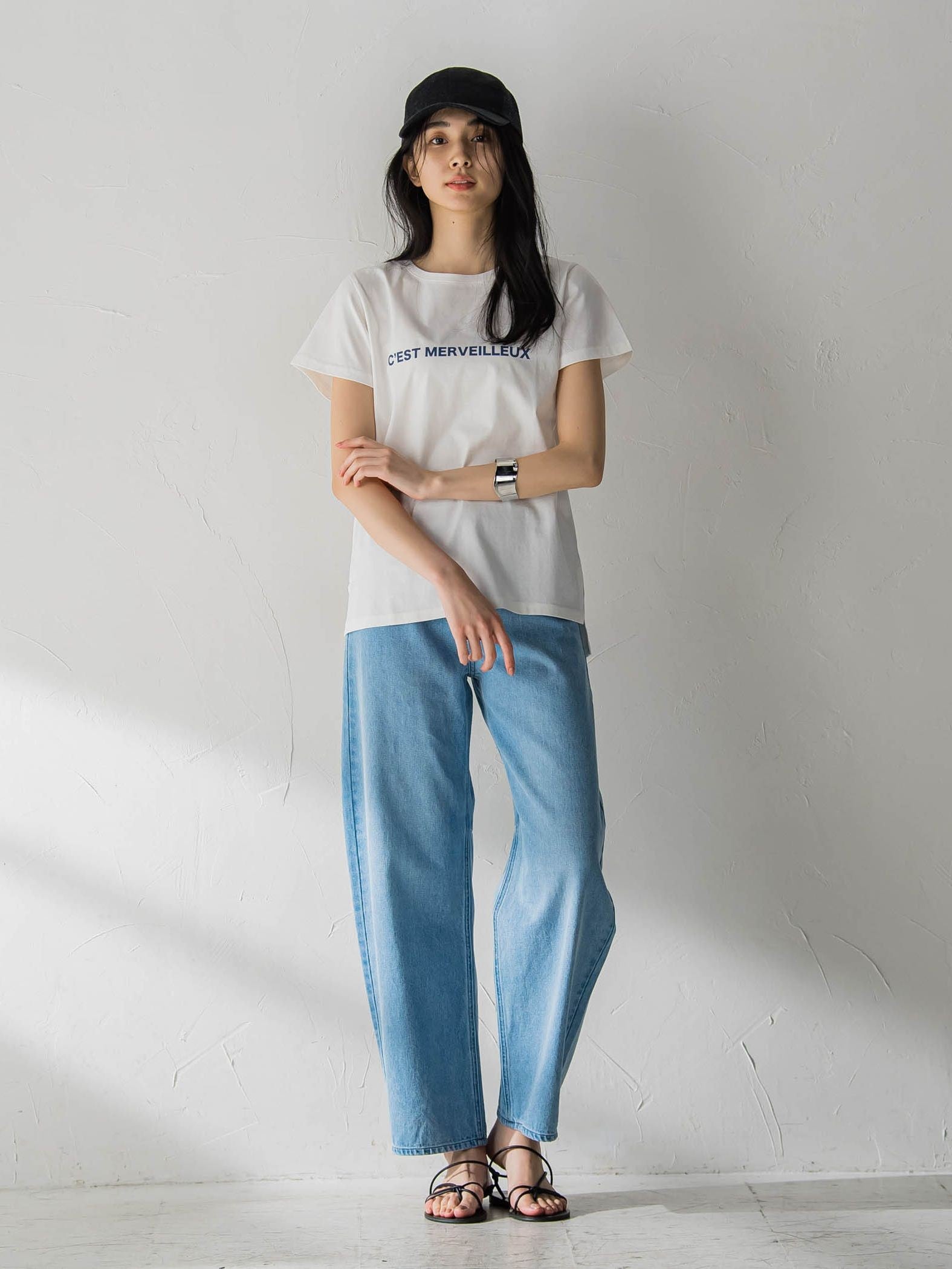 ロゴプリントベーシックTシャツ≪洗濯機で洗える≫