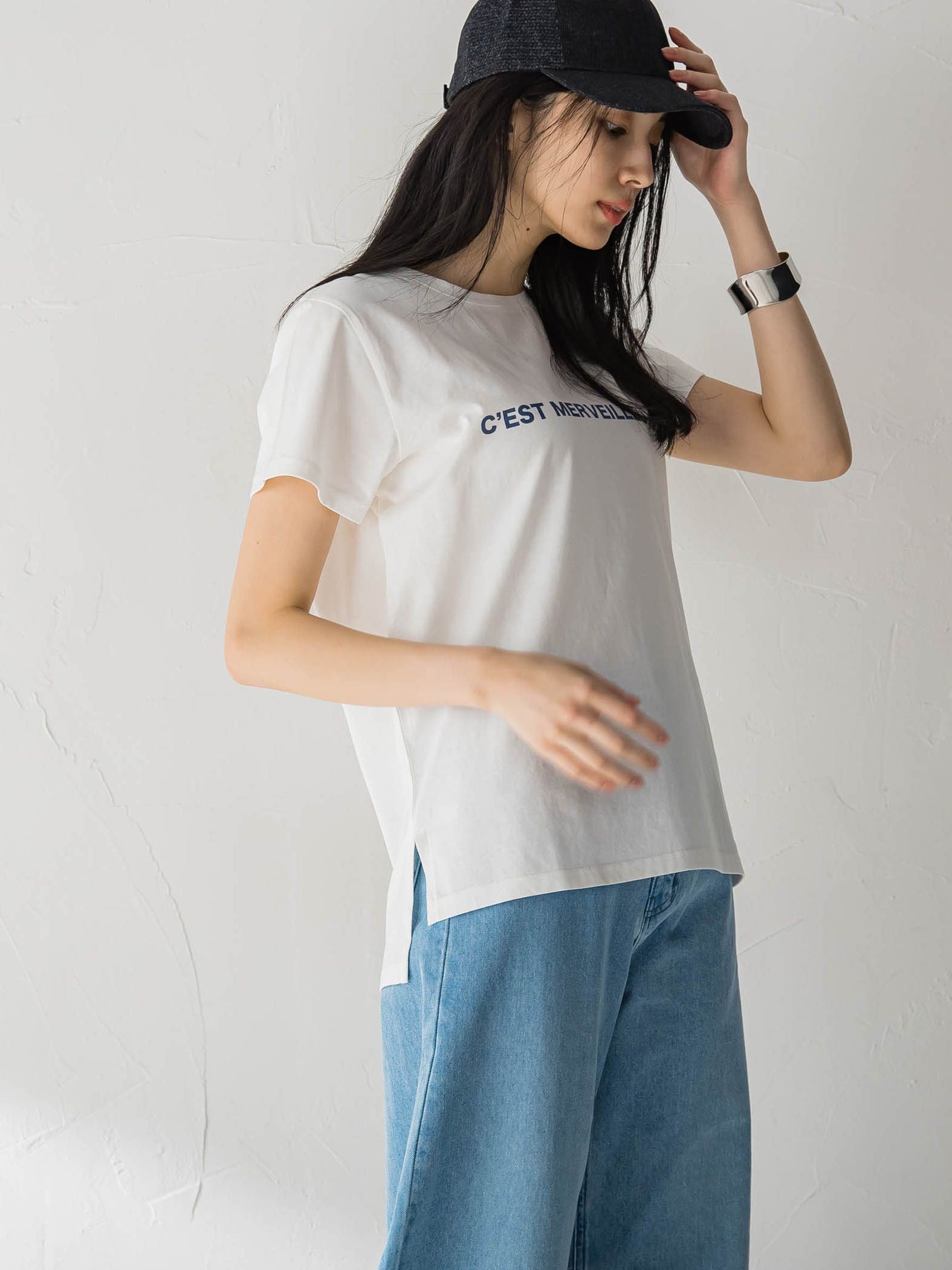 ロゴプリントベーシックTシャツ≪洗濯機で洗える≫