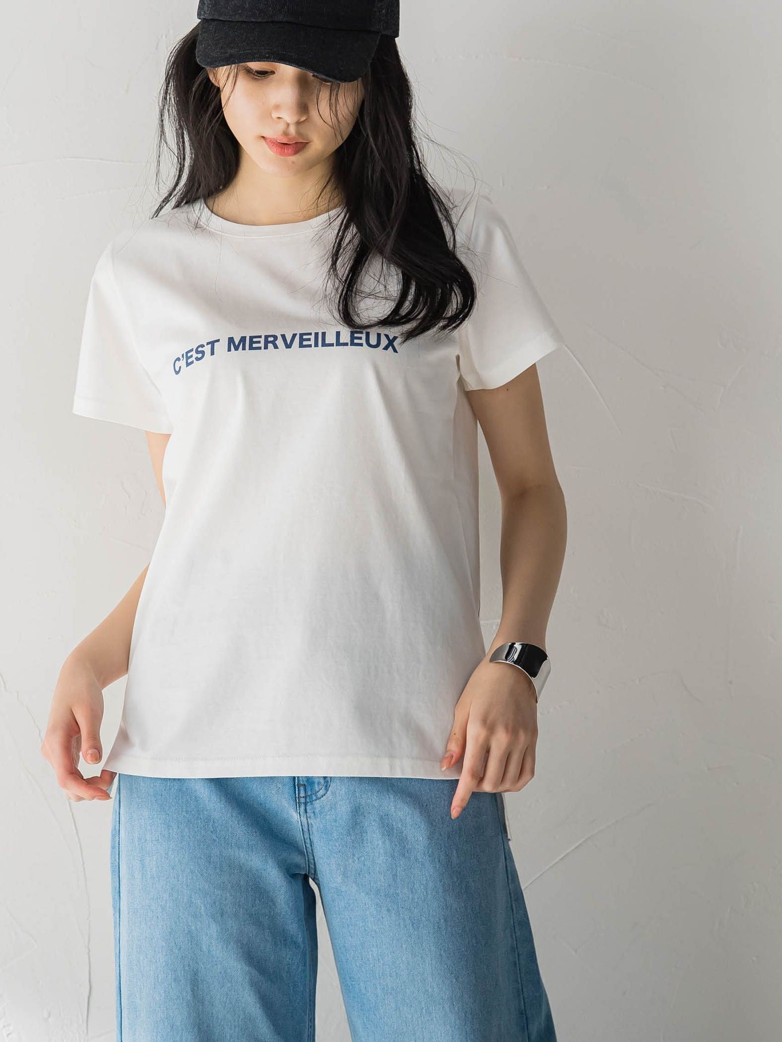ロゴプリントベーシックTシャツ≪洗濯機で洗える≫