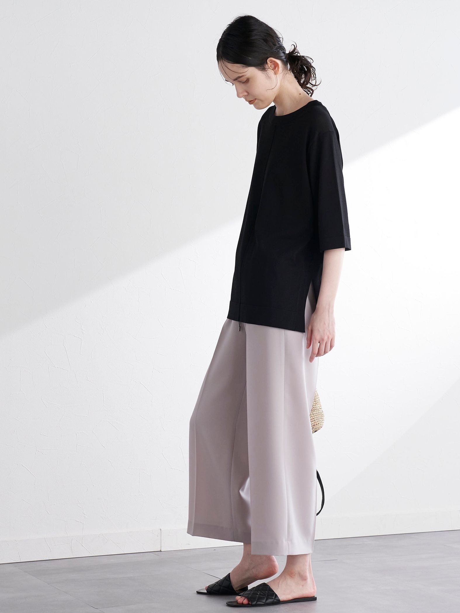 14G ヴィスコースニットTシャツ≪手洗い可能≫