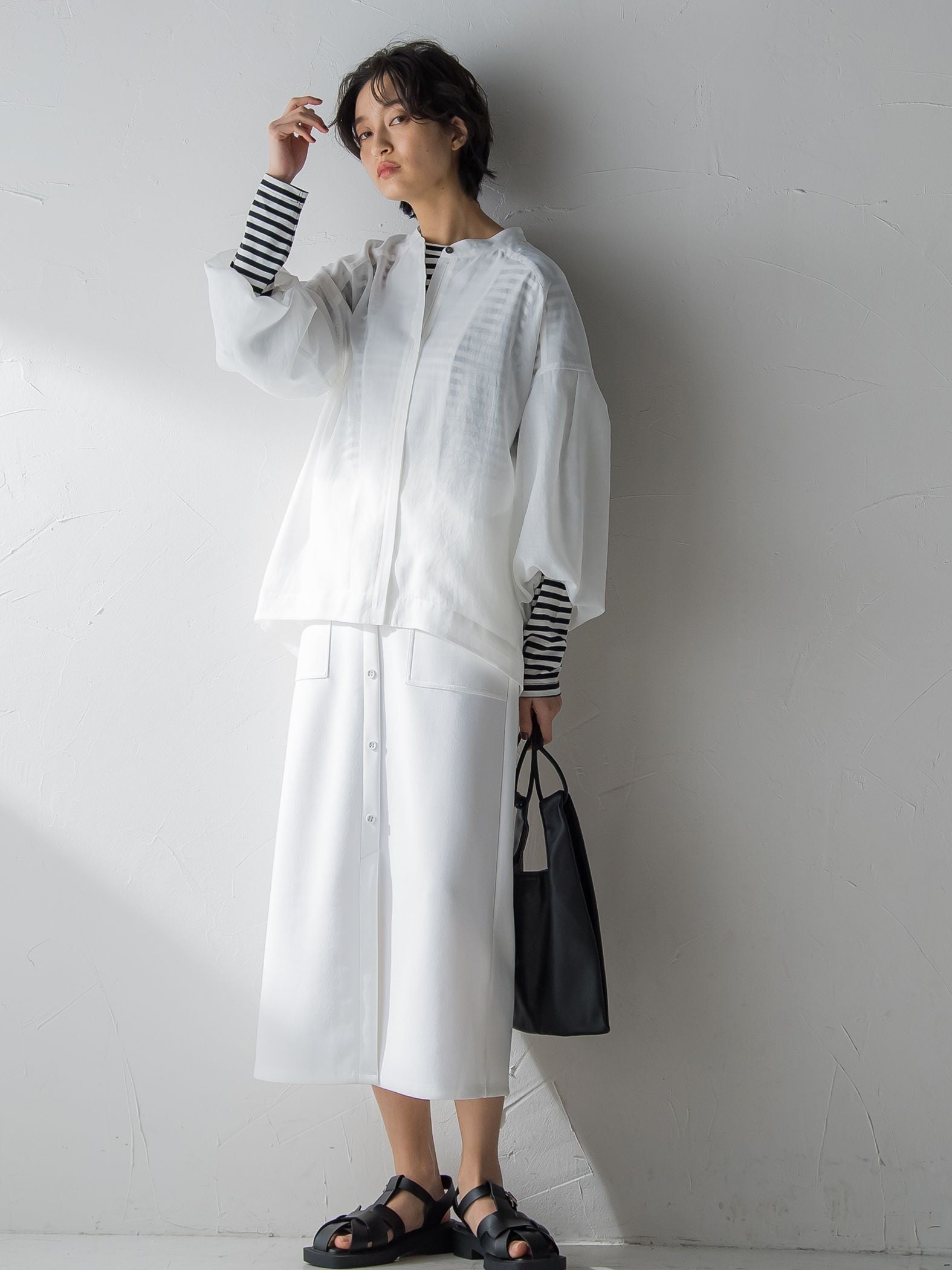 ロゴプリントロングTシャツ≪洗濯機で洗える≫