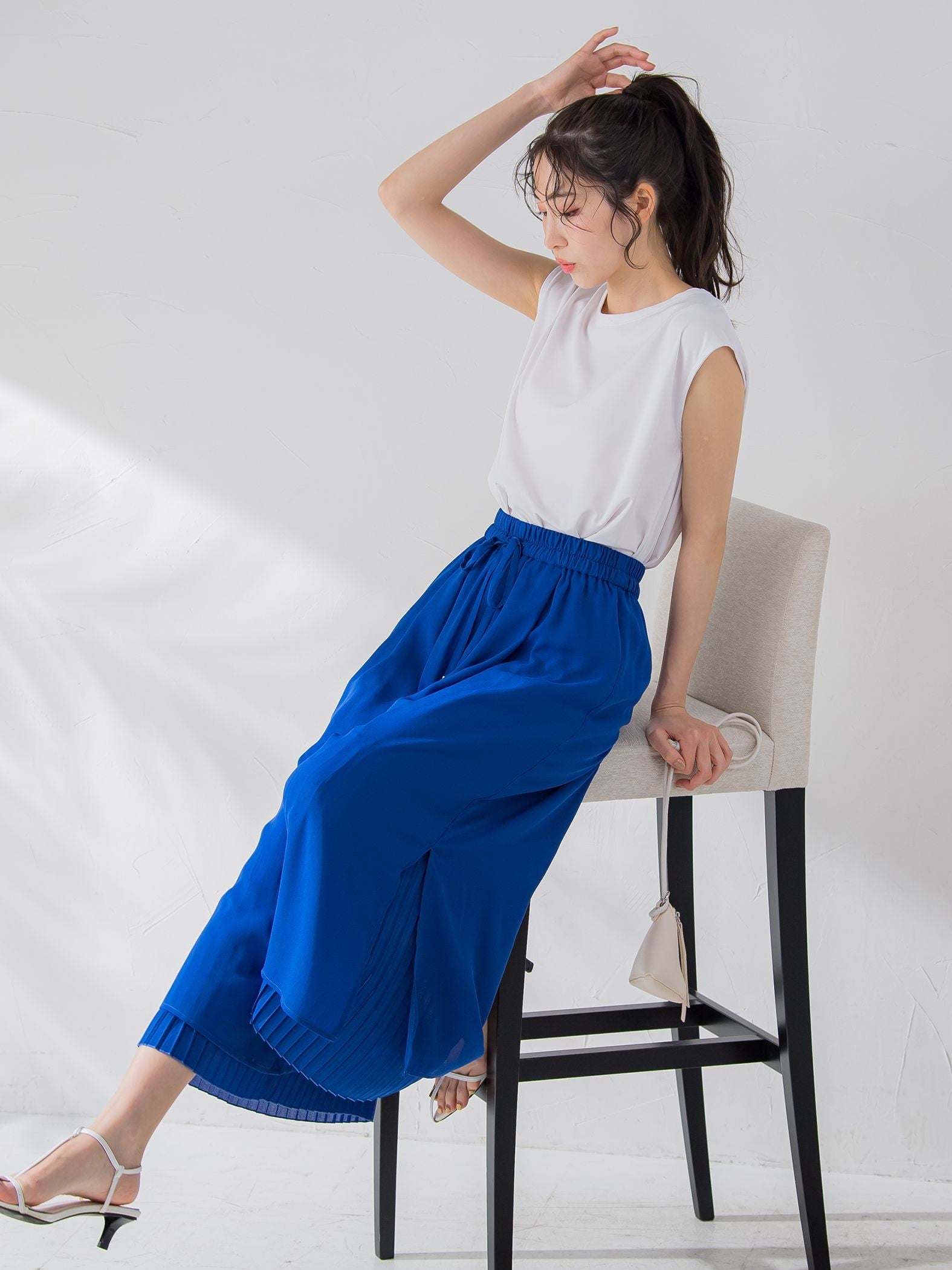 【ビッキー定番/新色登場!これからの夏に大活躍】麻タッチプルオーバー《手洗い可能》