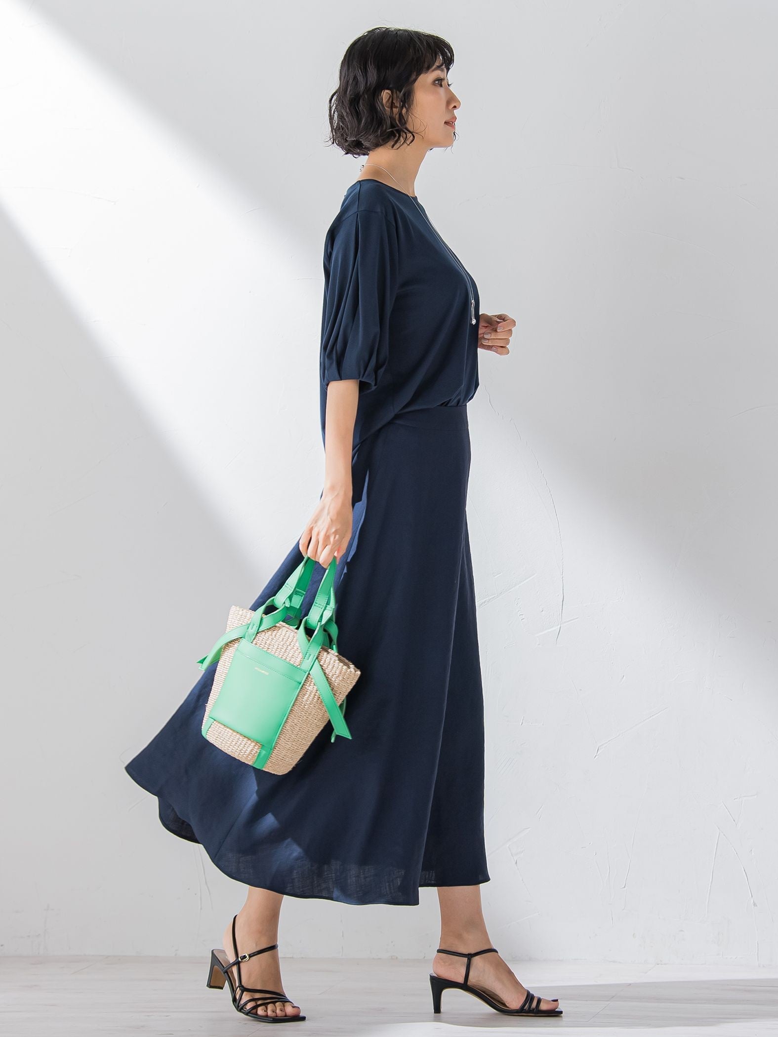 【VIOLA d'ORO】MIROアバカハンドバッグ