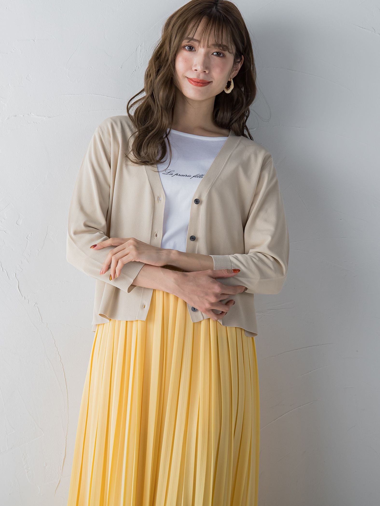 ラウンドカットロゴTシャツ ≪洗濯機で洗える≫