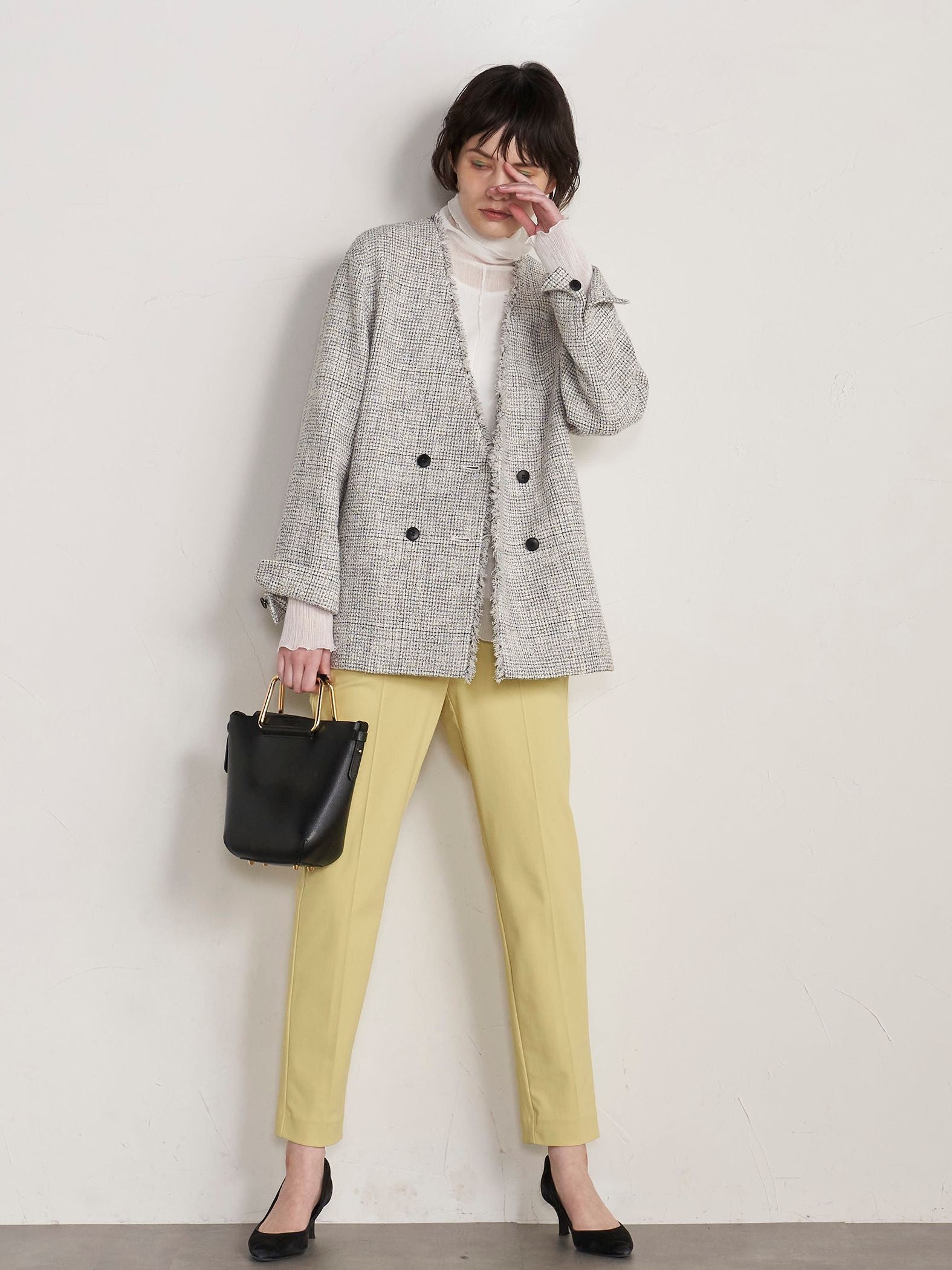 【大きいサイズ】【極】センタープレスがとれないパンツ≪洗濯機で洗える≫