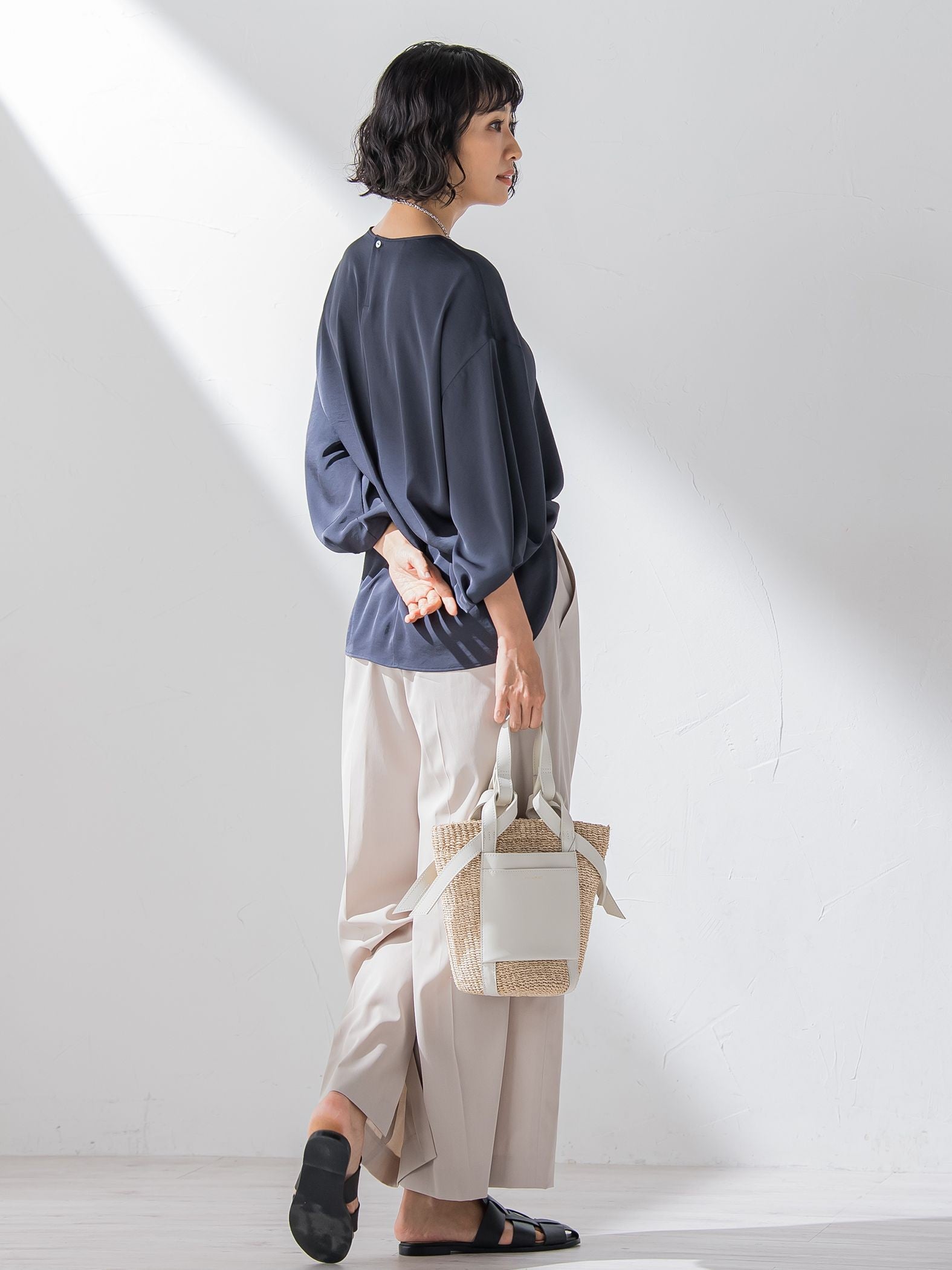 【VIOLA d'ORO】MIROアバカハンドバッグ