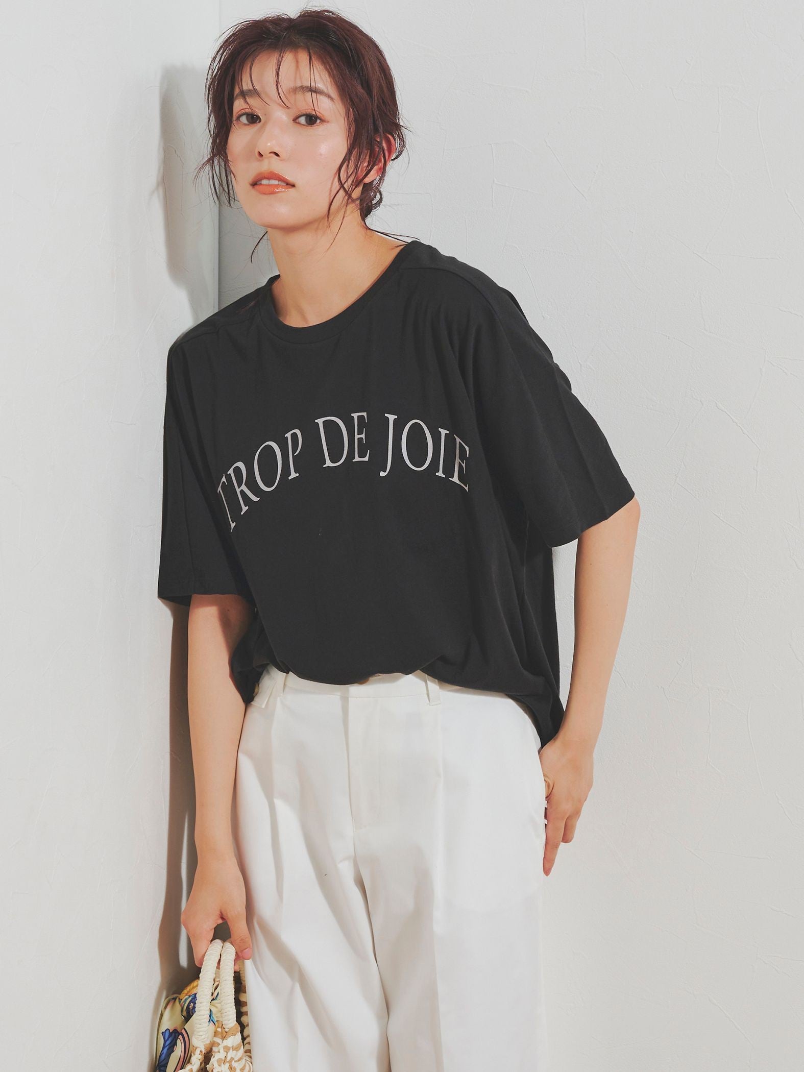 グログランラインロゴTシャツ≪手洗い可能≫