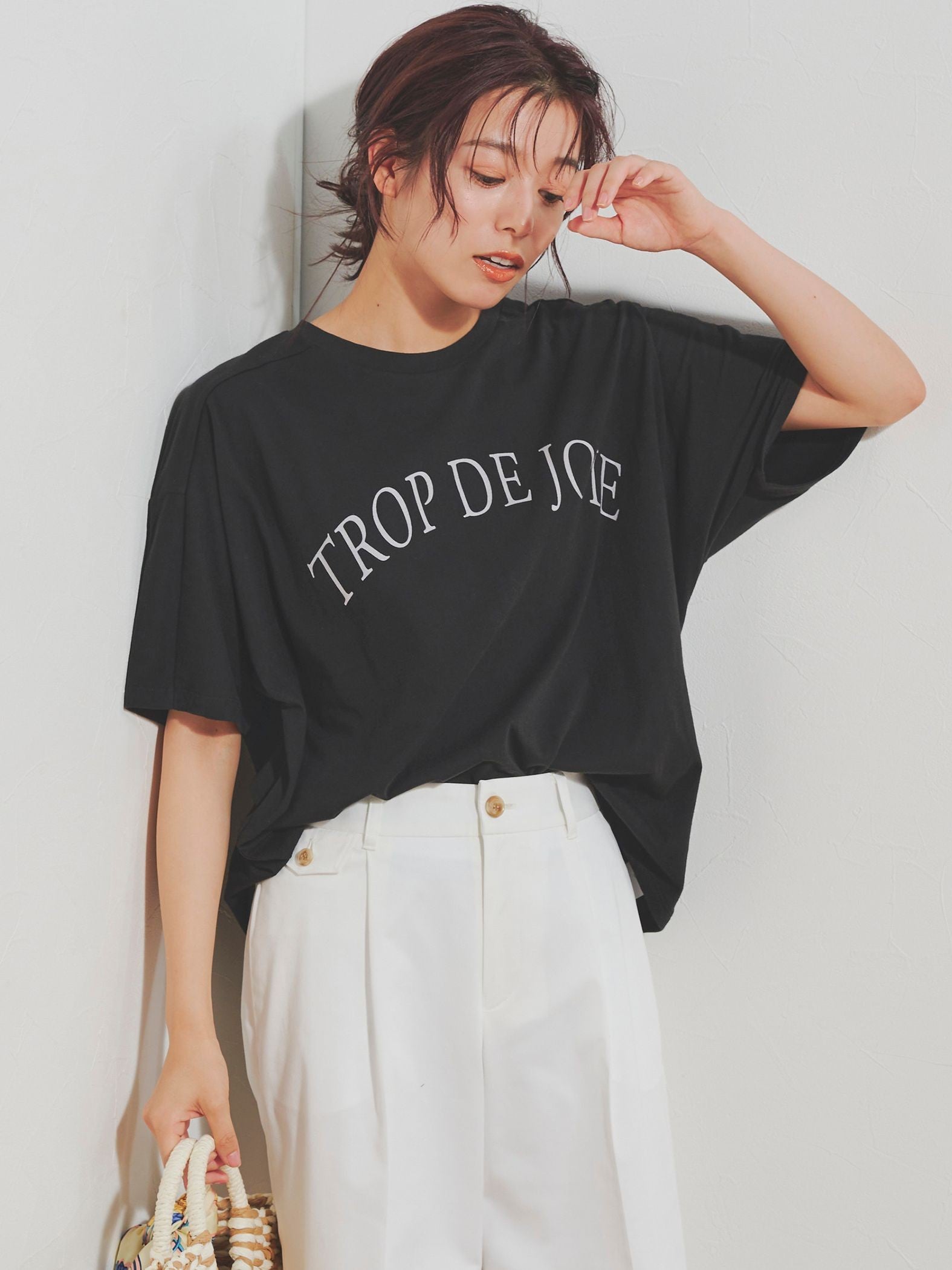グログランラインロゴTシャツ≪手洗い可能≫