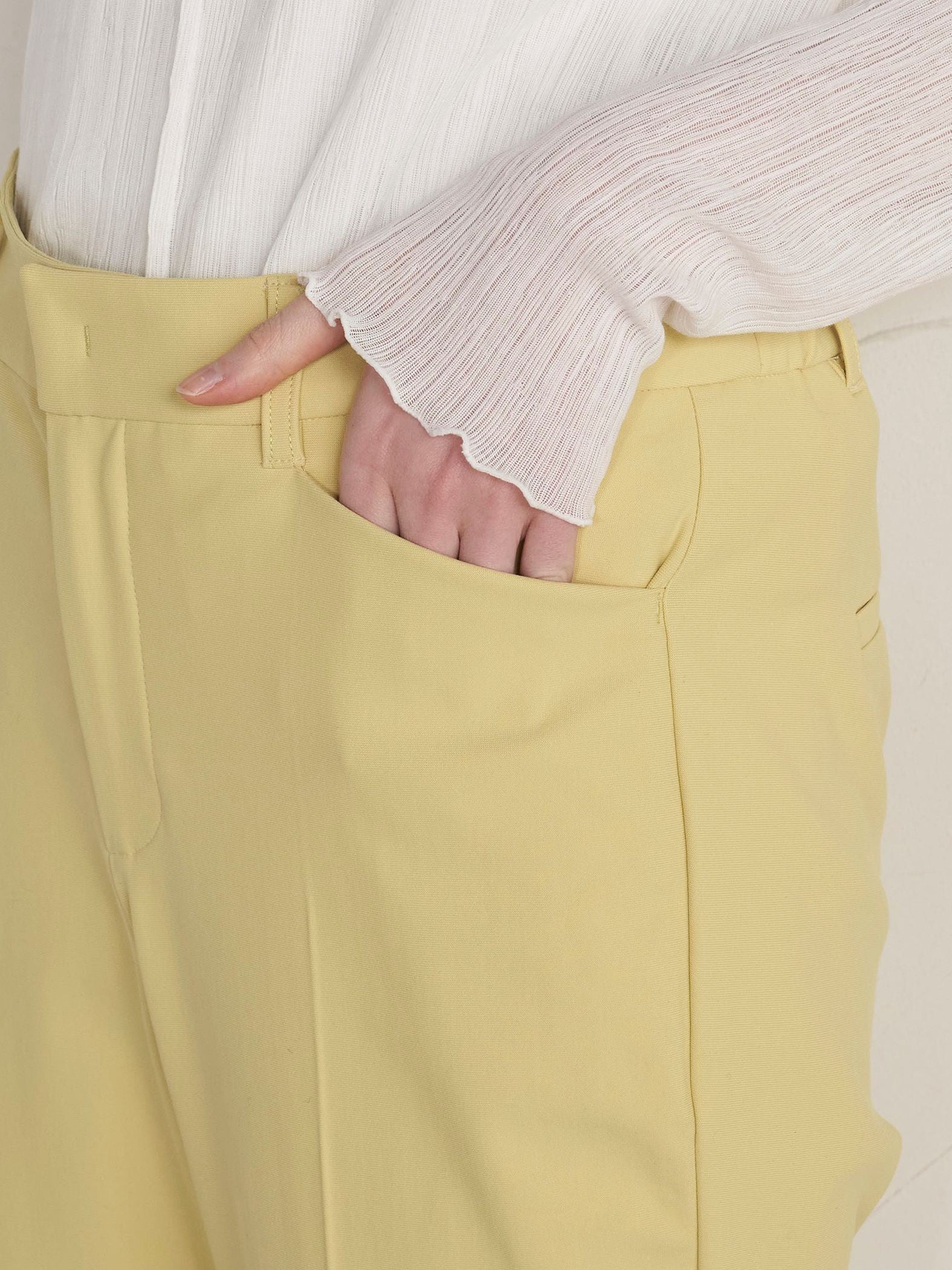 【大きいサイズ】【極】センタープレスがとれないパンツ≪洗濯機で洗える≫