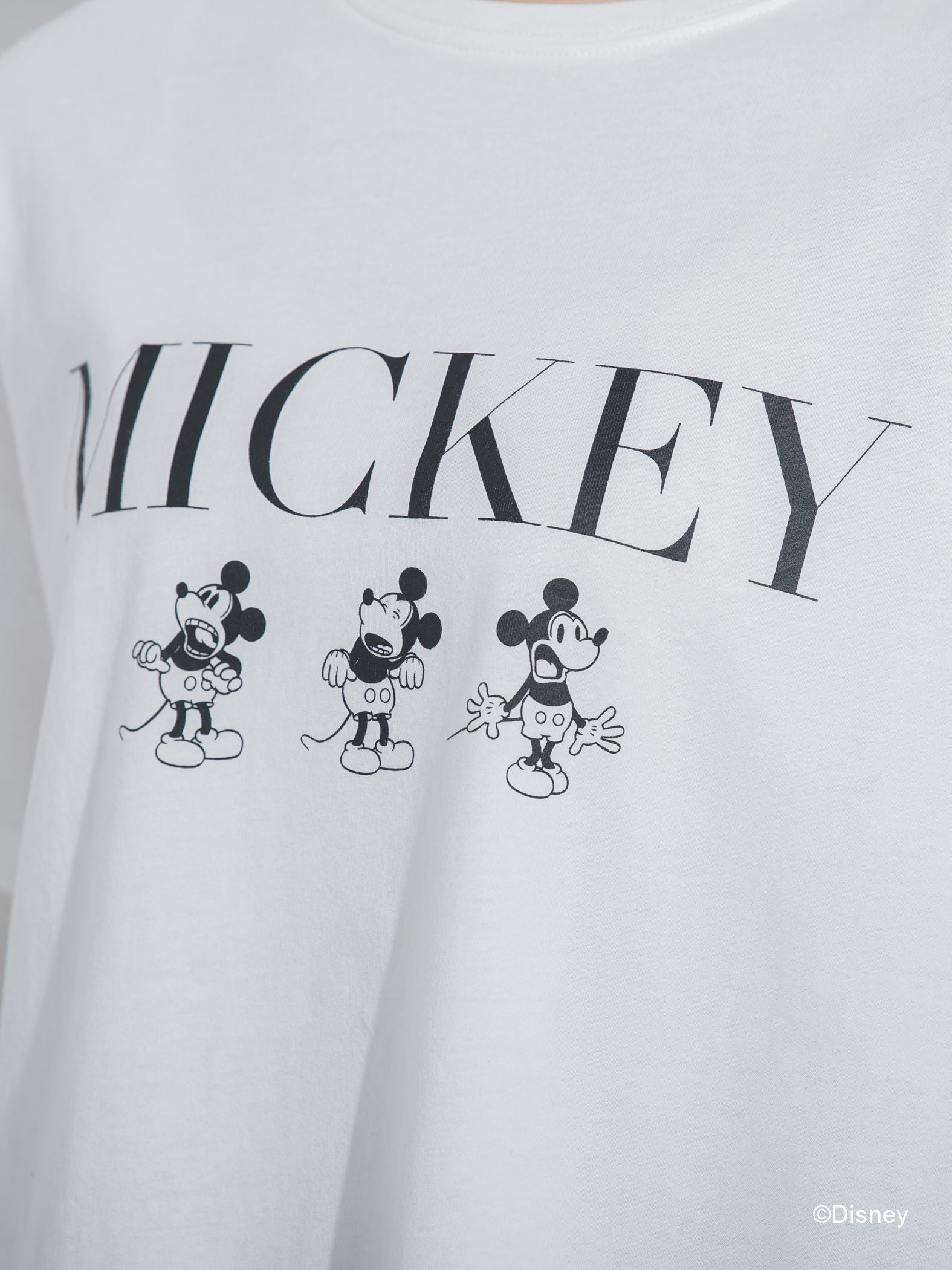 【DISNEY/ディズニー ミッキーマウス】MICKEYオーバーサイズTシャツ《洗濯機で洗える》