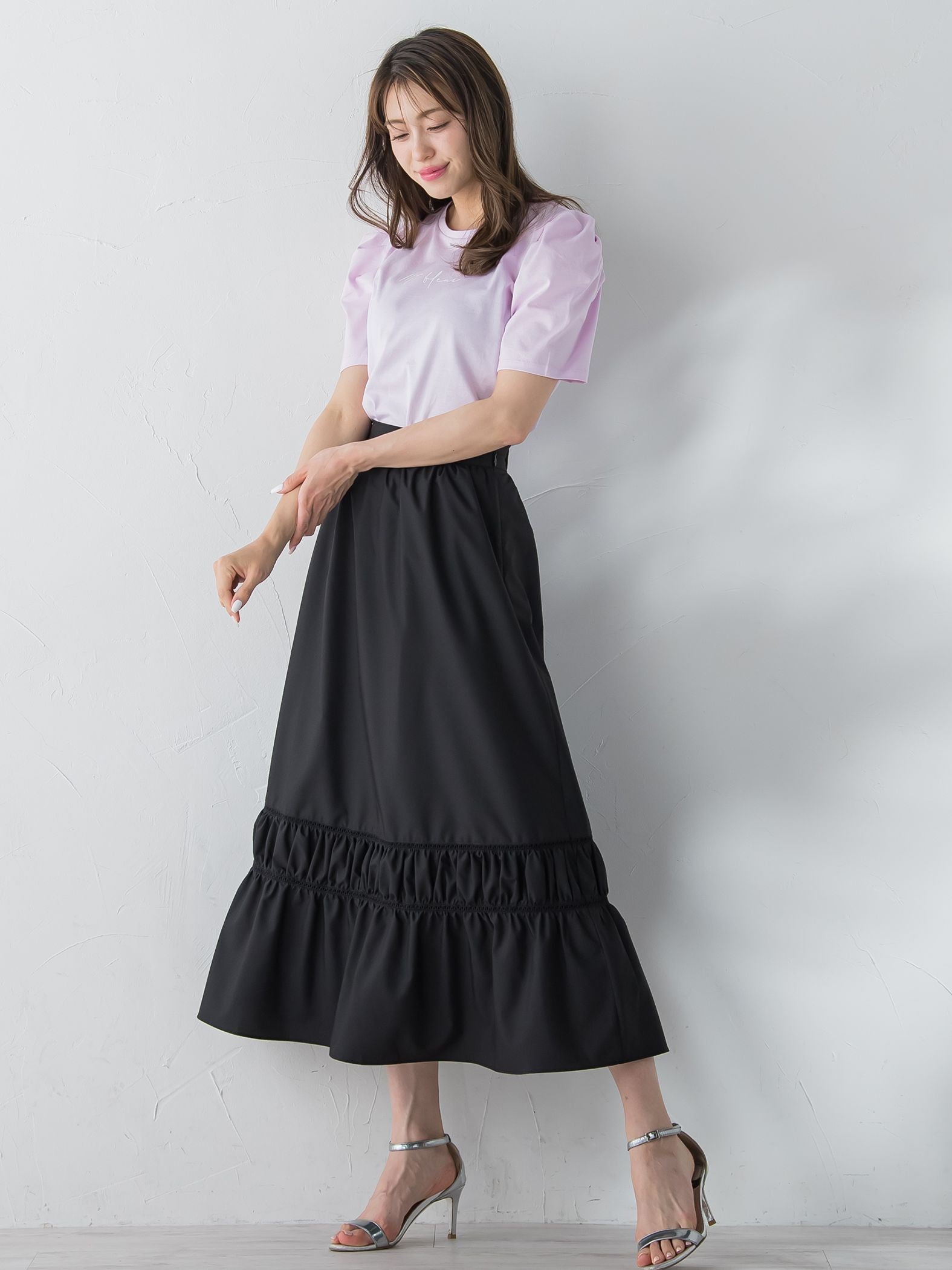 ショルダーパフロゴT≪洗濯機で洗える≫