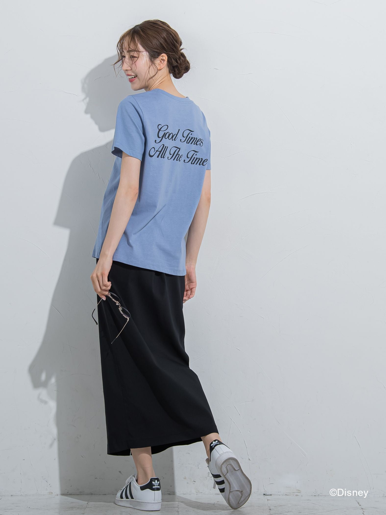 【DISNEY/ディズニー ミッキーマウス】MICKEYコンパクトサイズTシャツ《洗濯機で洗える》