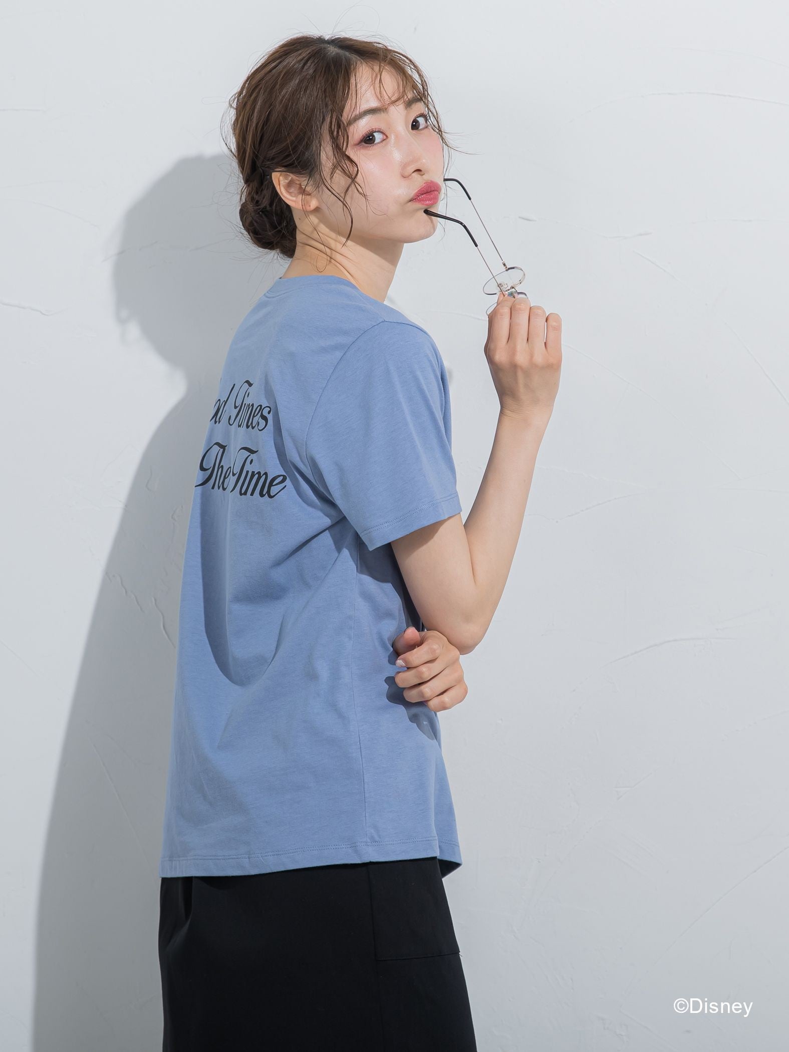 【DISNEY/ディズニー ミッキーマウス】MICKEYコンパクトサイズTシャツ《洗濯機で洗える》