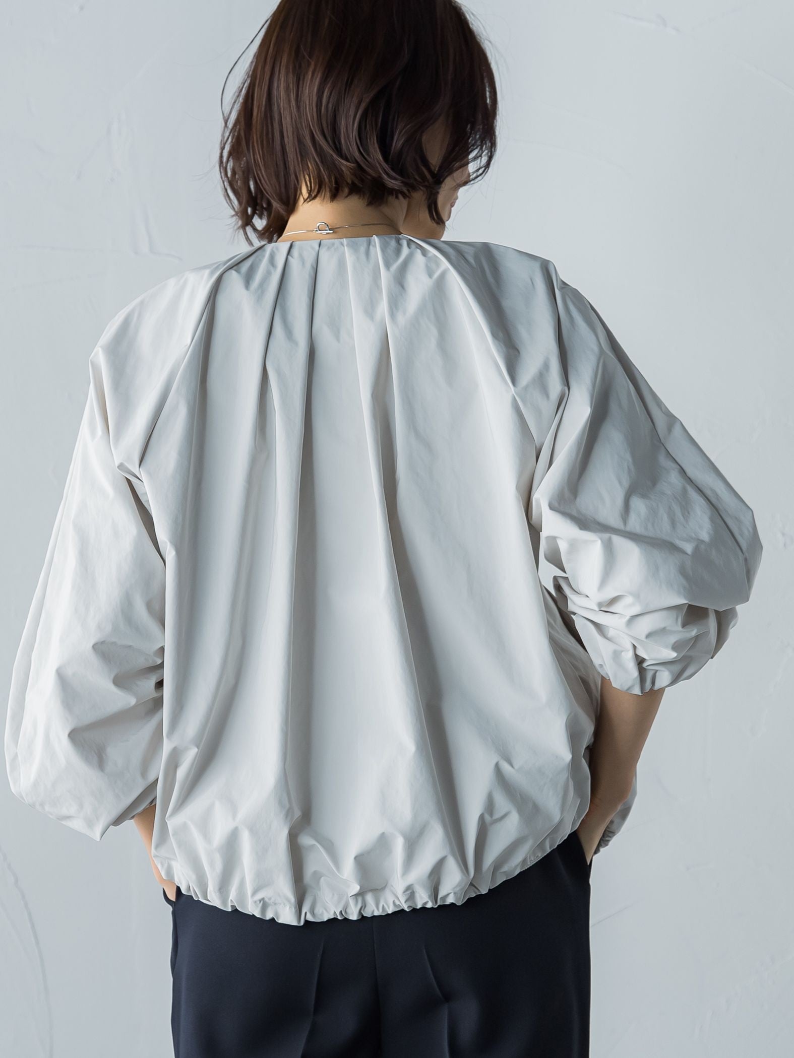 【洗える】タフタライトブルゾン