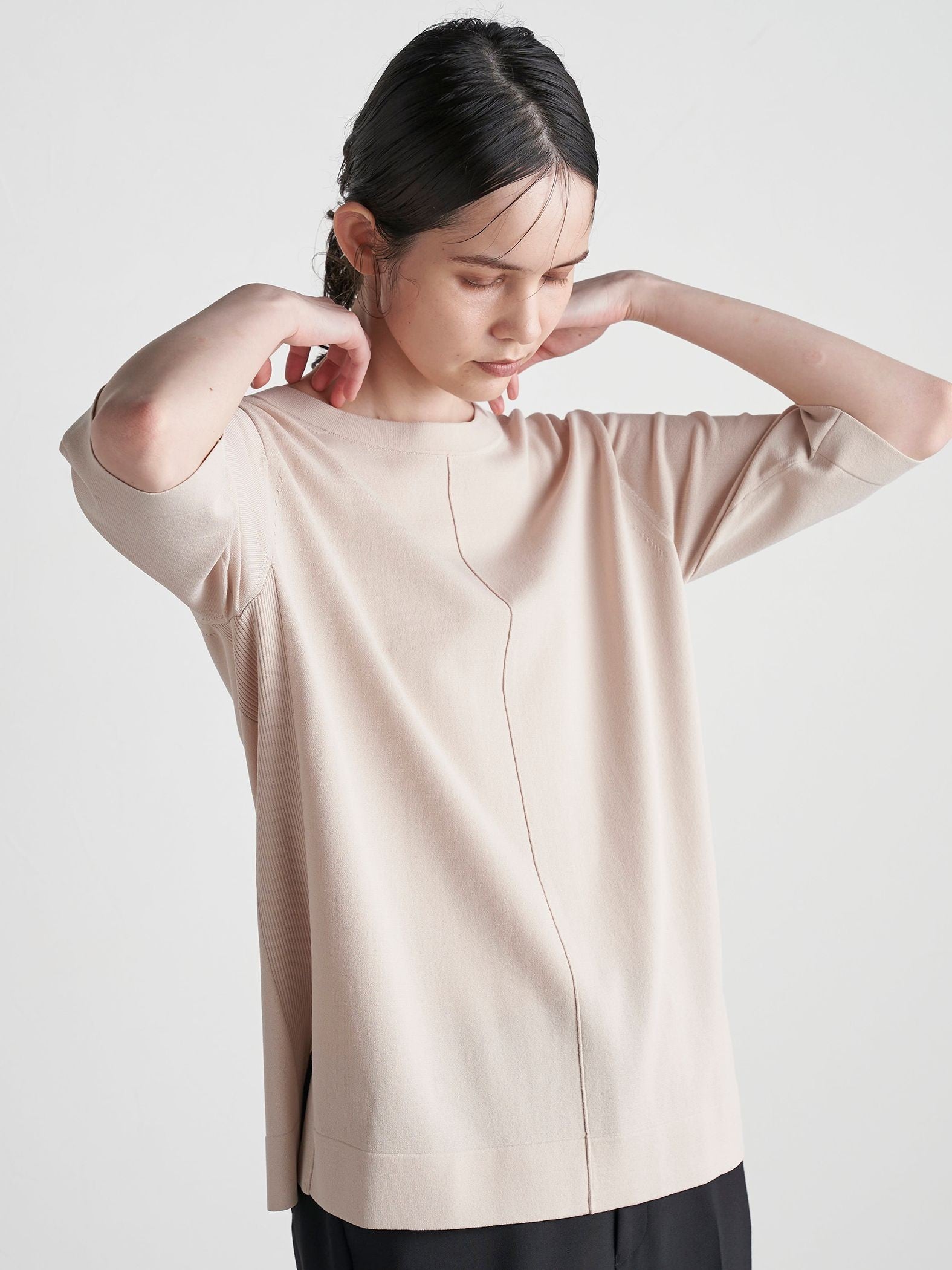 14G ヴィスコースニットTシャツ≪手洗い可能≫