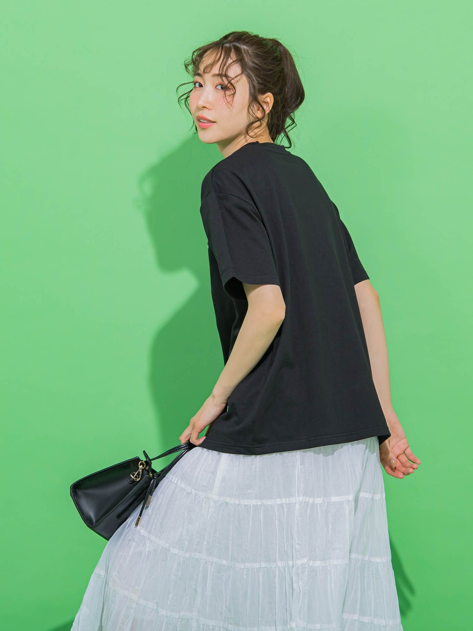 【カフェ風のロゴが可愛い】カフェロゴTシャツ《洗濯機で洗える》