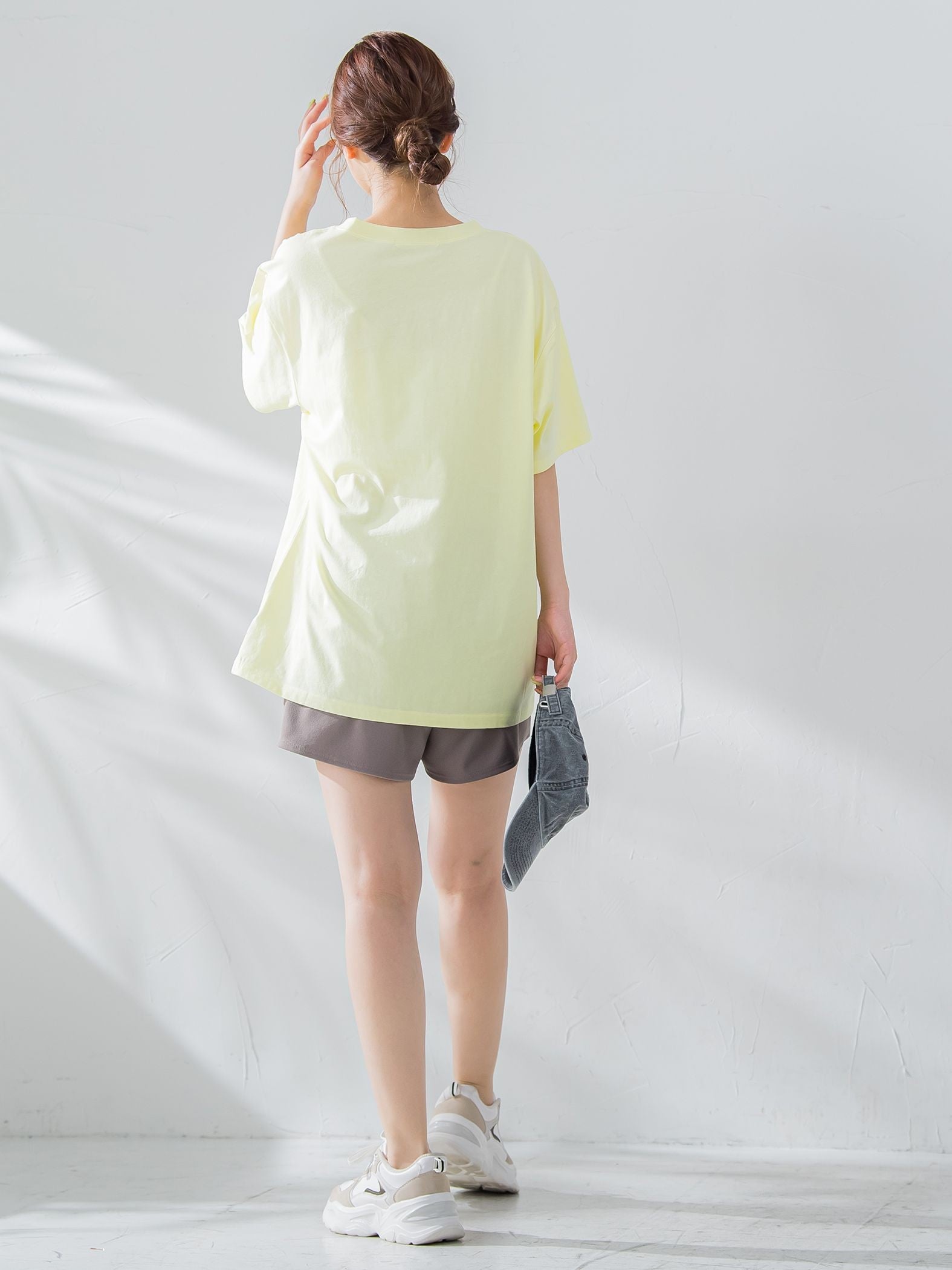 【畔勝遥さんコラボ商品】《unisex》Palm treeフォトプリントTシャツ《洗濯機で洗える》
