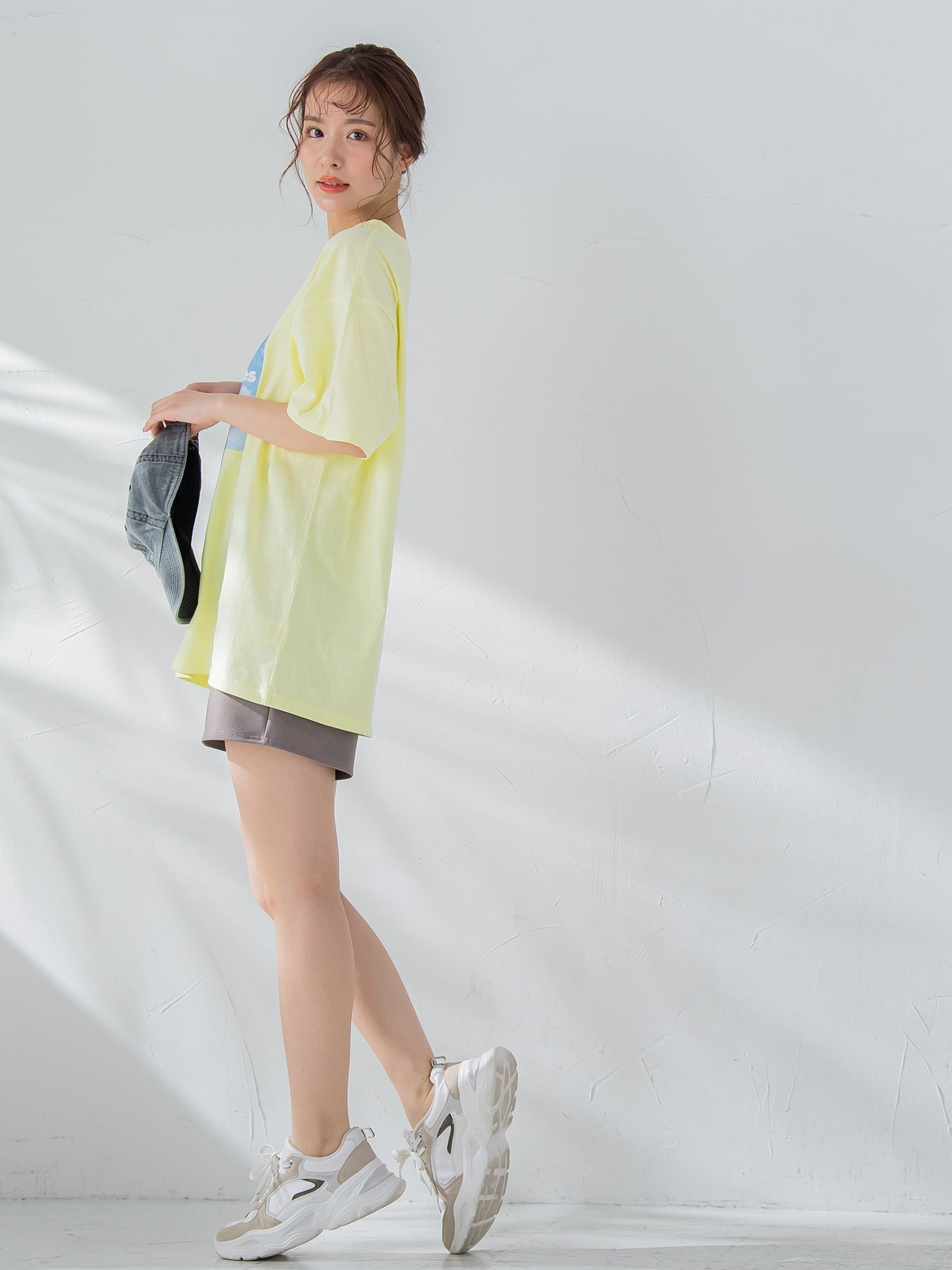 【畔勝遥さんコラボ商品】《unisex》Palm treeフォトプリントTシャツ《洗濯機で洗える》