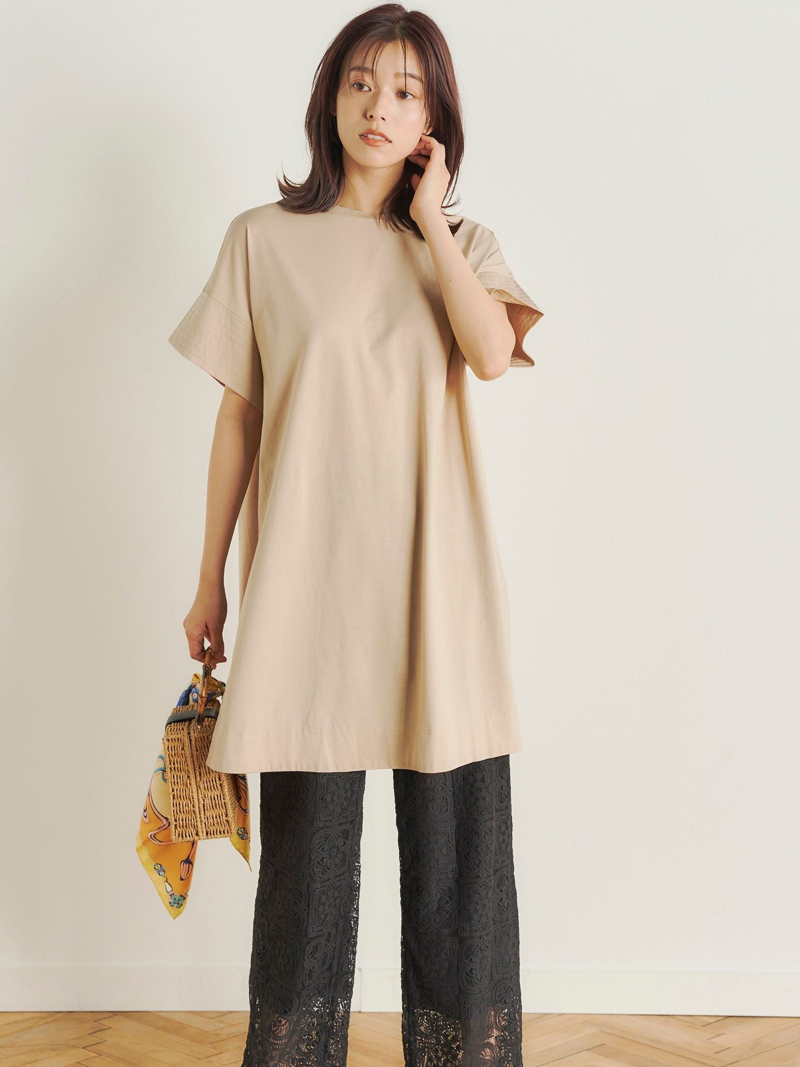 チュニックTシャツ≪洗濯機で洗える≫
