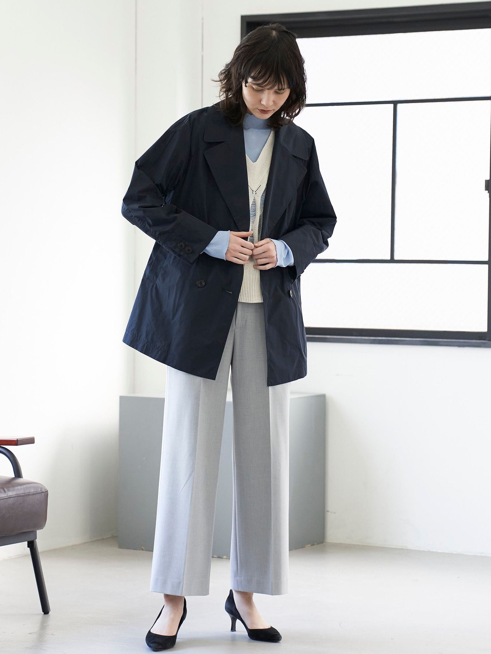 【極】調湿/温度コントロール プレミアムワイドパンツ≪洗濯機で洗える≫