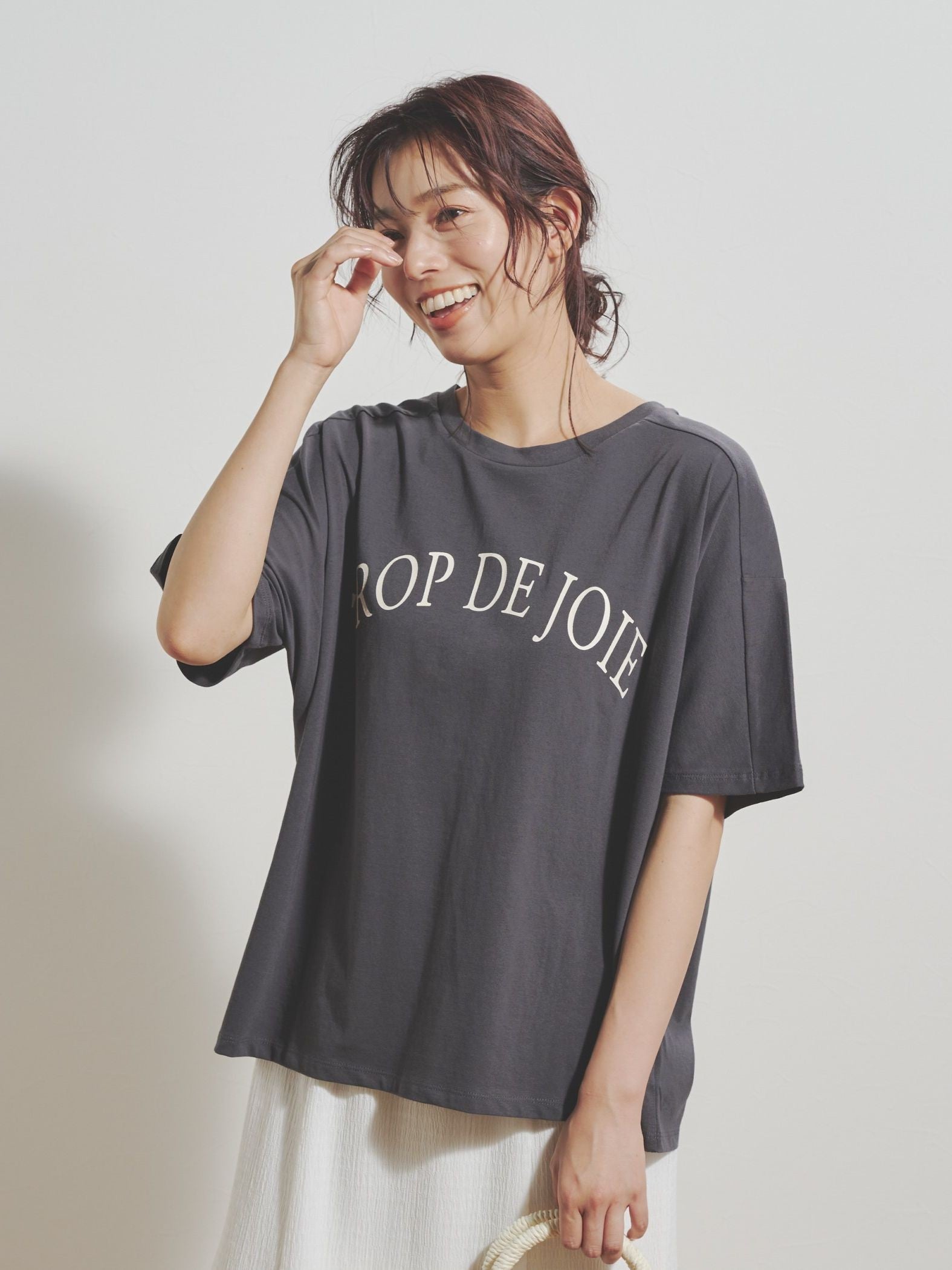 グログランラインロゴTシャツ≪手洗い可能≫