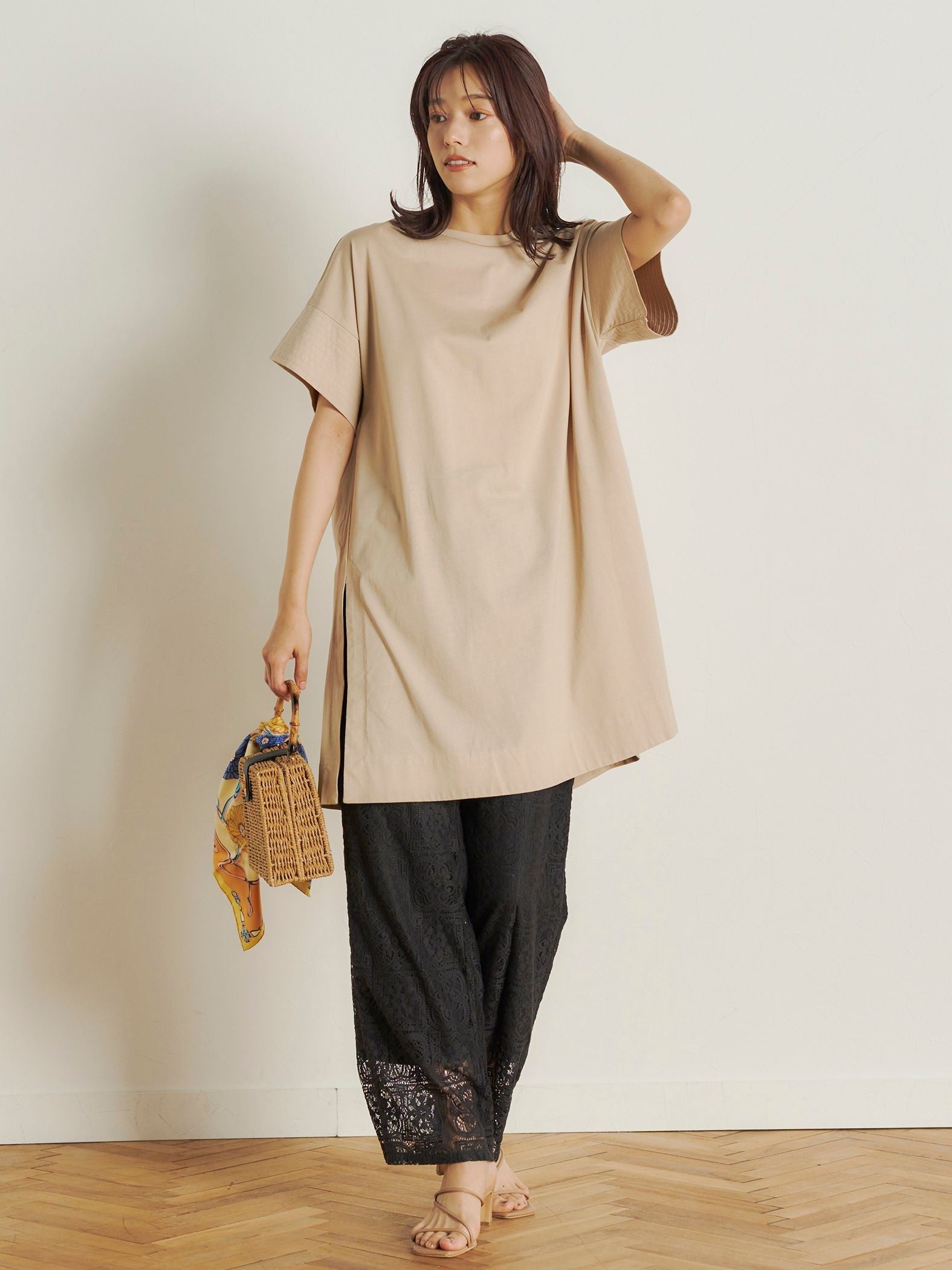 チュニックTシャツ≪洗濯機で洗える≫