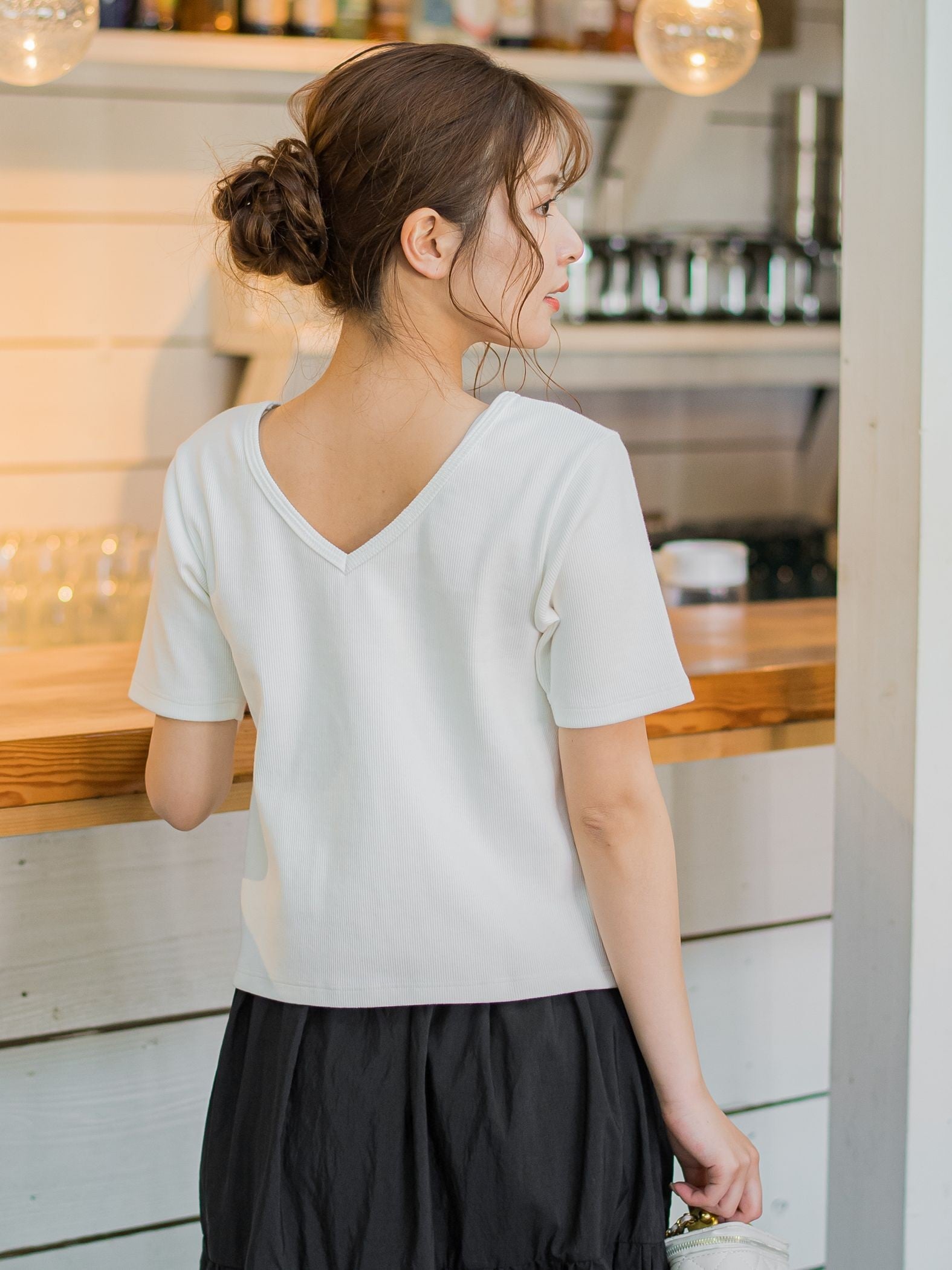 【着回し力抜群】テレコバックオープンTシャツ《洗濯機で洗える》