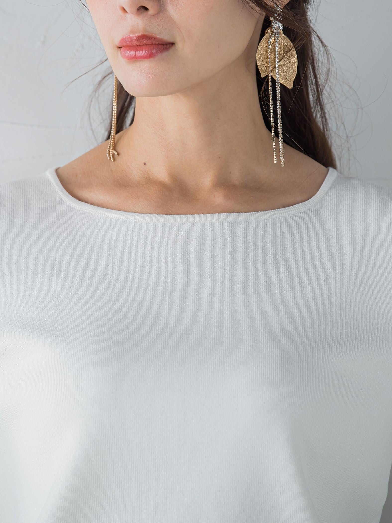 袖レース刺繍ニットプルオーバー≪セットアップ対応≫