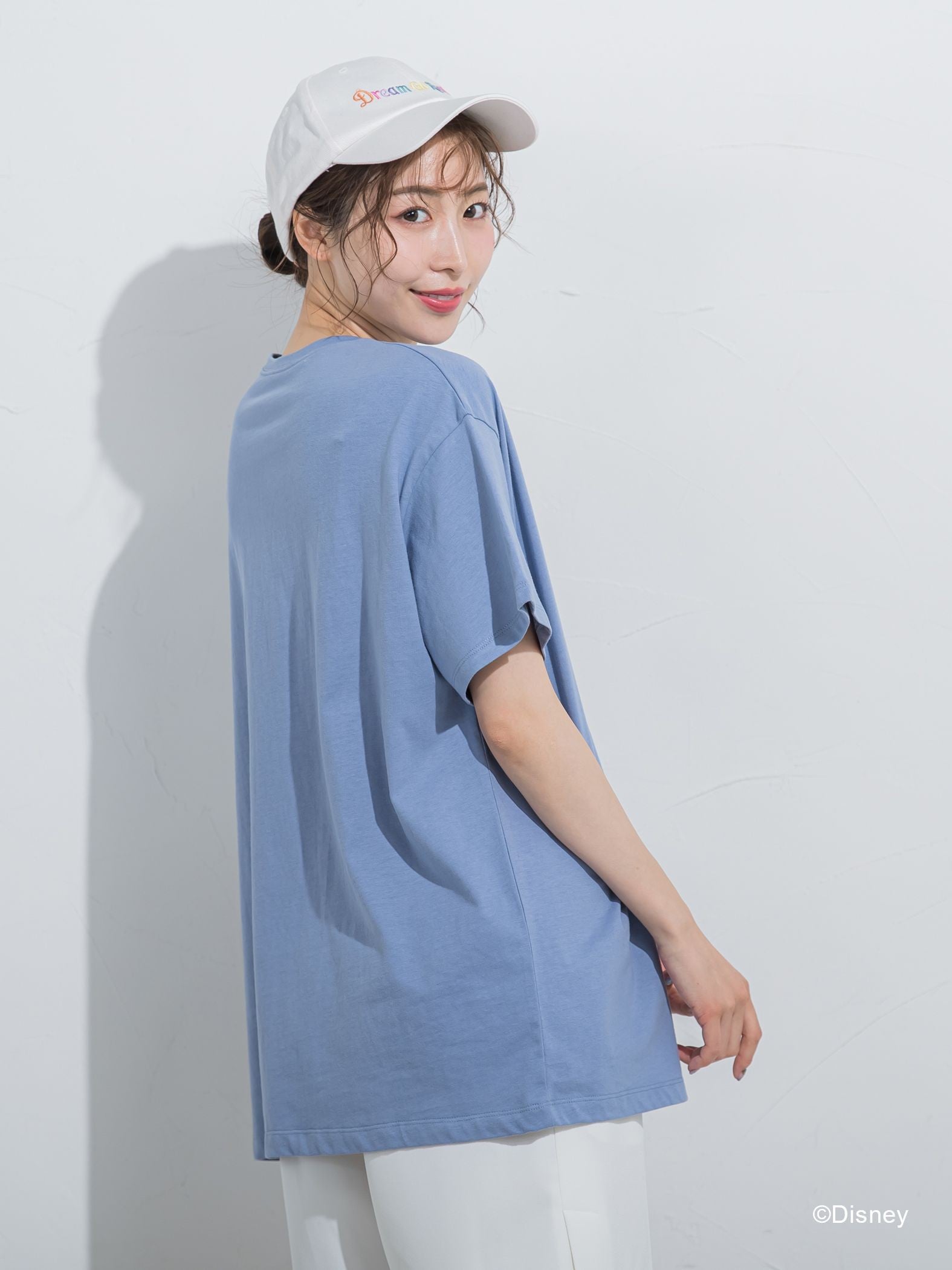 【DISNEY/ディズニー ミッキーマウス】MICKEYオーバーサイズTシャツ《洗濯機で洗える》