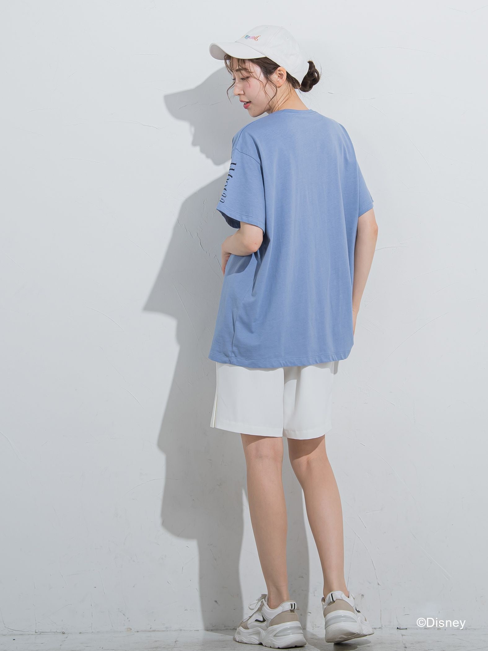 【DISNEY/ディズニー ミッキーマウス】MICKEYオーバーサイズTシャツ《洗濯機で洗える》