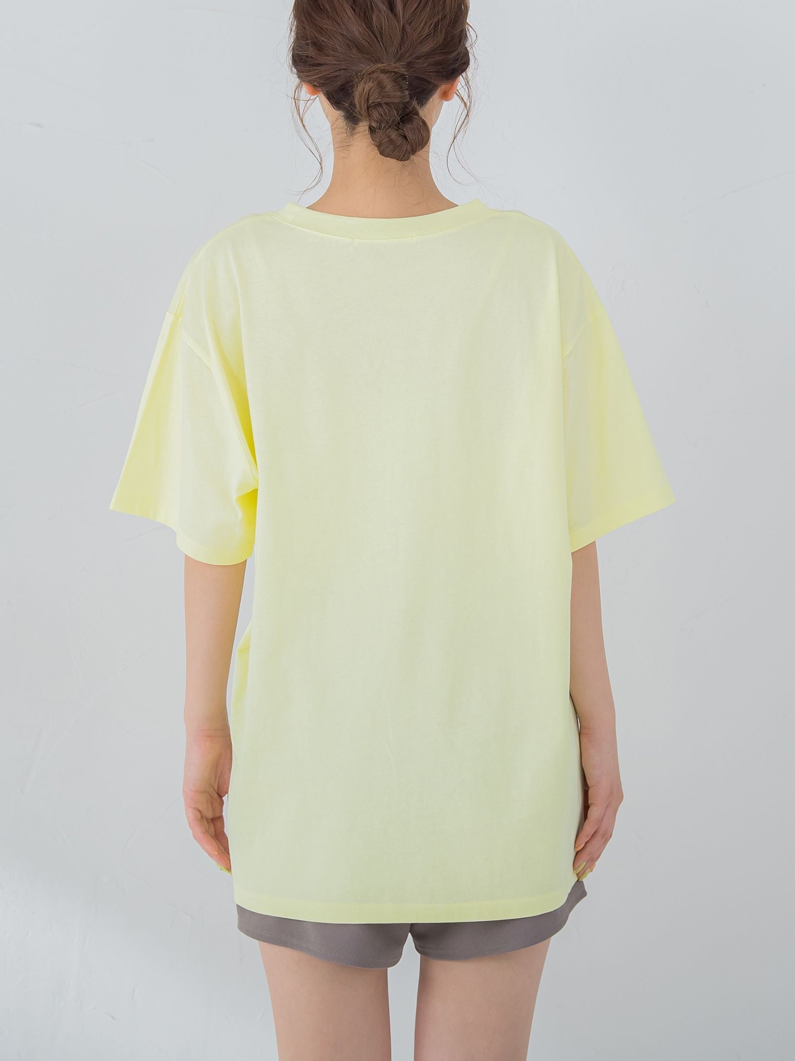 【畔勝遥さんコラボ商品】《unisex》Palm treeフォトプリントTシャツ《洗濯機で洗える》