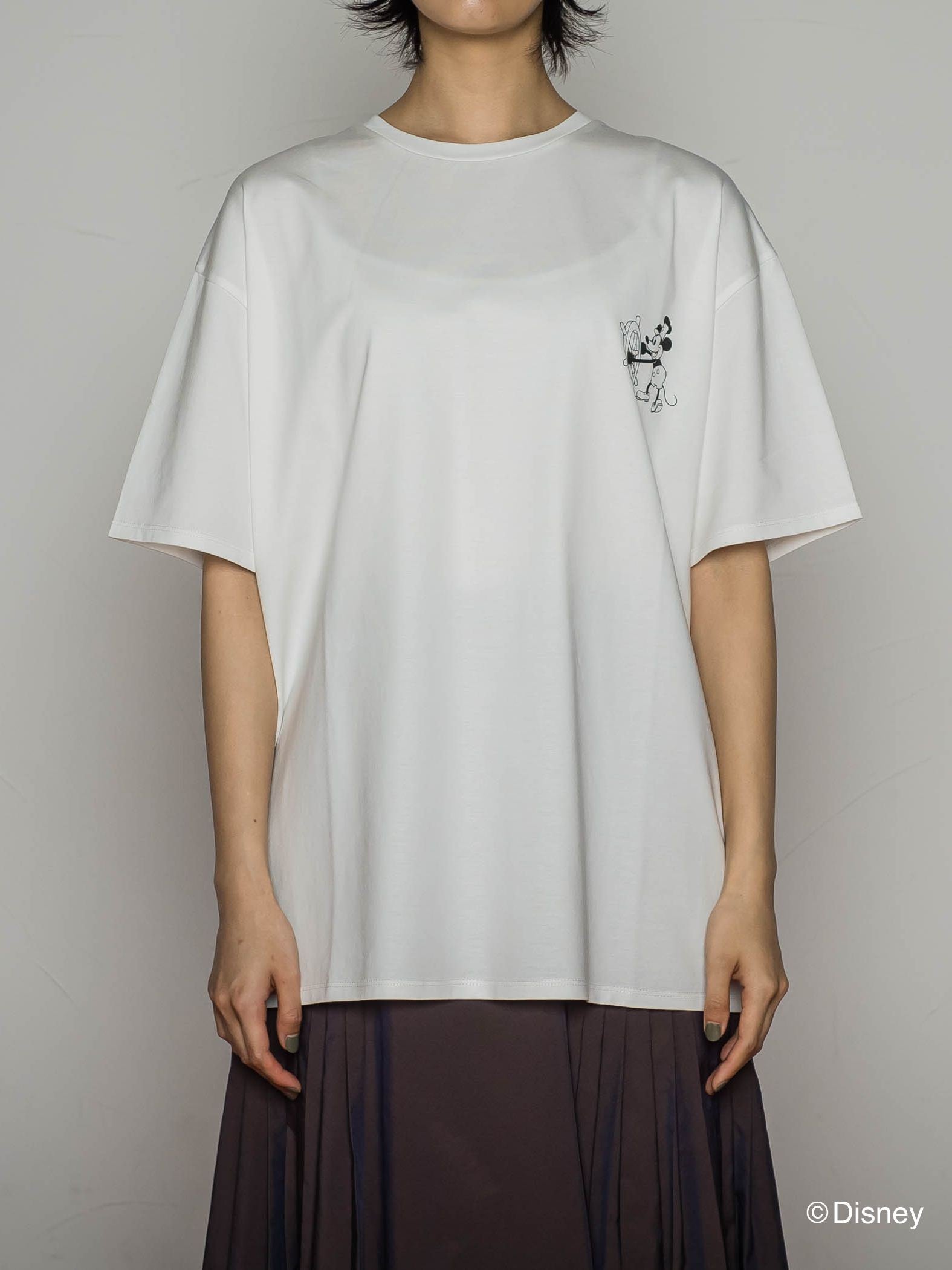 【BIOGRACE】ミッキーマウスTシャツ≪蒸気船ウィリー/洗濯機で洗える≫