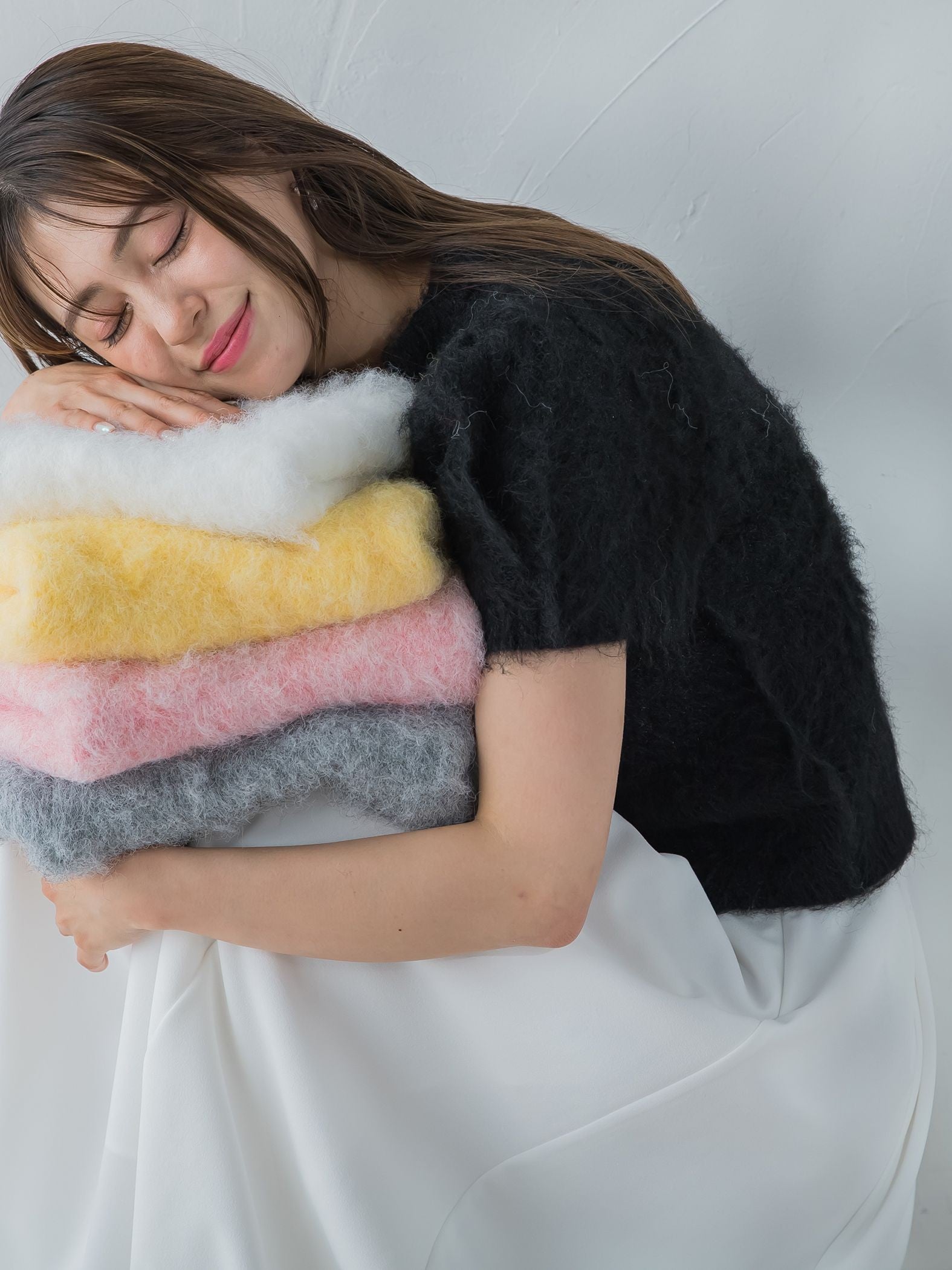 ふわふわパフニットプルオーバー≪手洗い可能≫